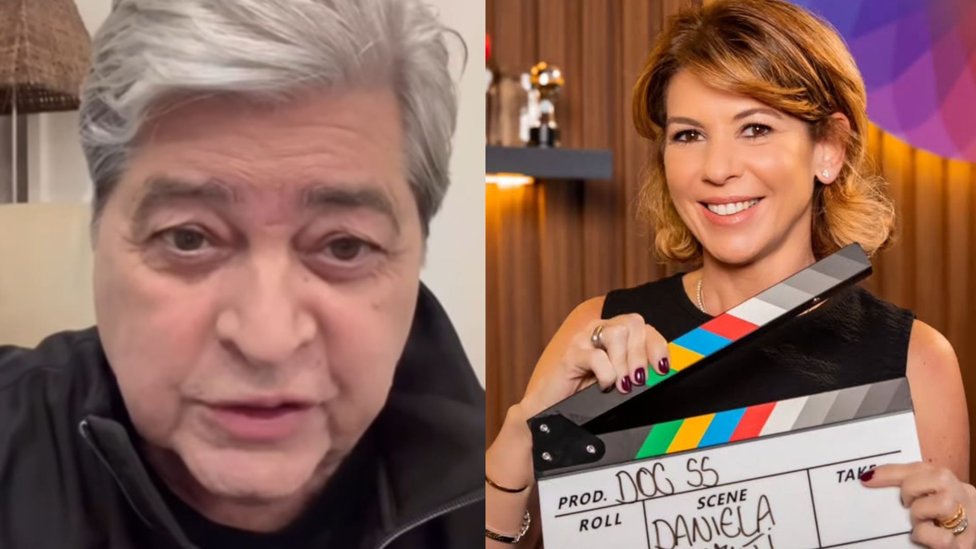Datena ganha surpresa de Daniela Beyruti após deixar o SBT: ‘Fiquei balançado’