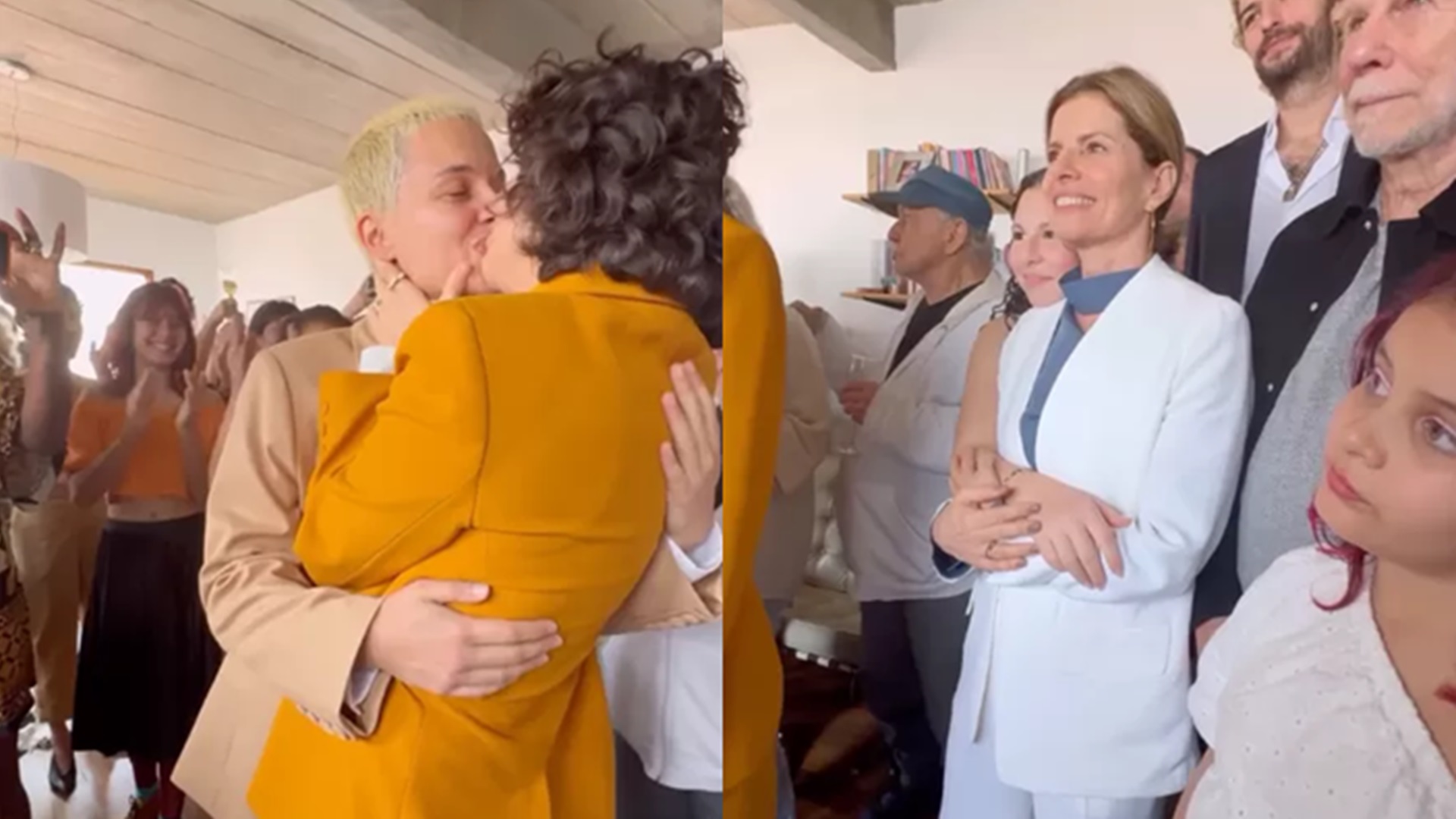 Julia Anquier, filha de Debora Bloch, se casa com a cantora Maria Beraldo
