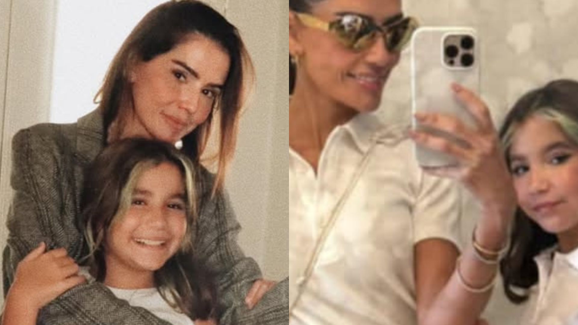 Deborah Secco chama atenção ao combinar look com a filha: ‘Andamos iguais’