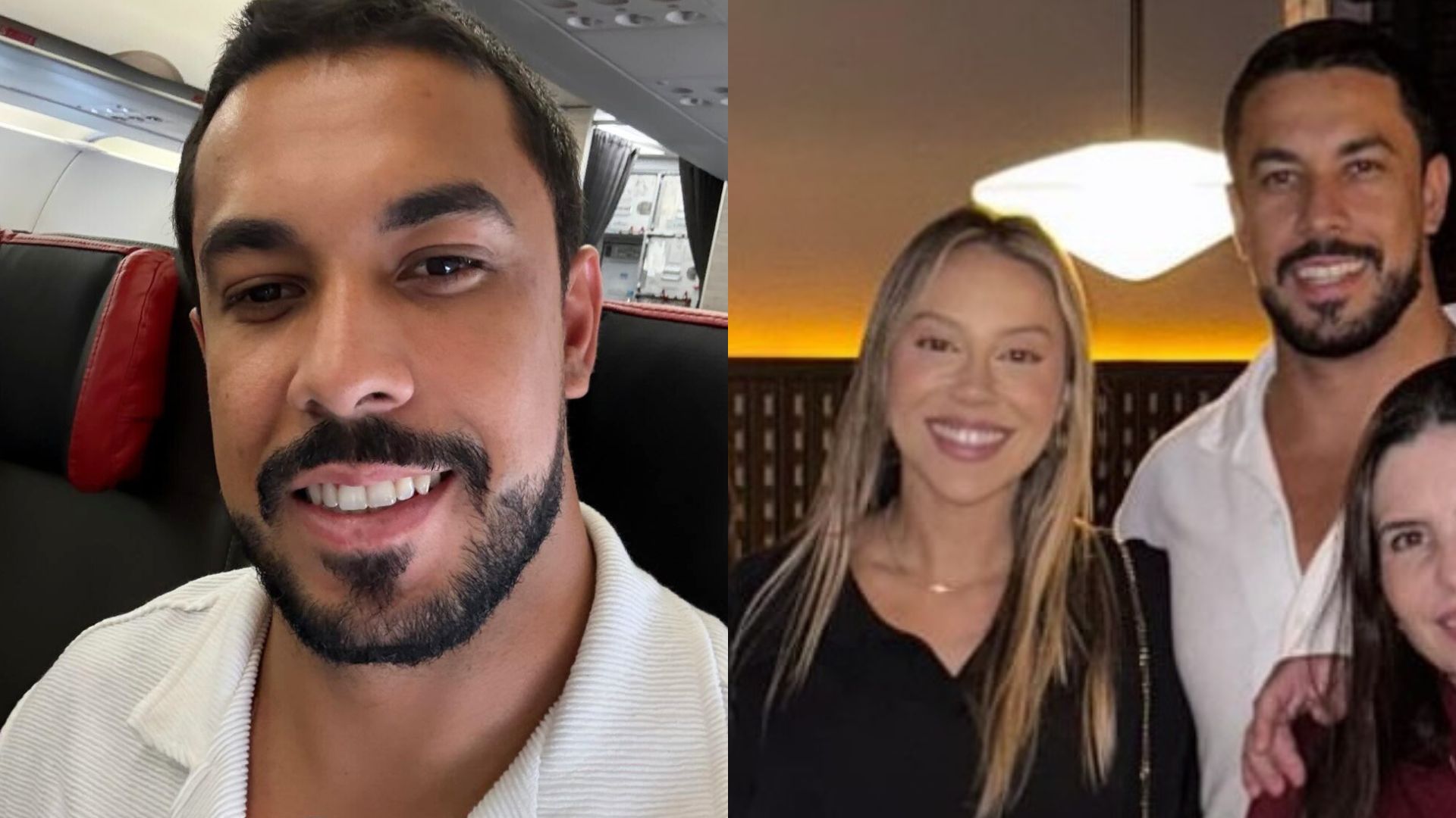 Ex-BBB Maike posa ao lado da família de Renata em jantar especial