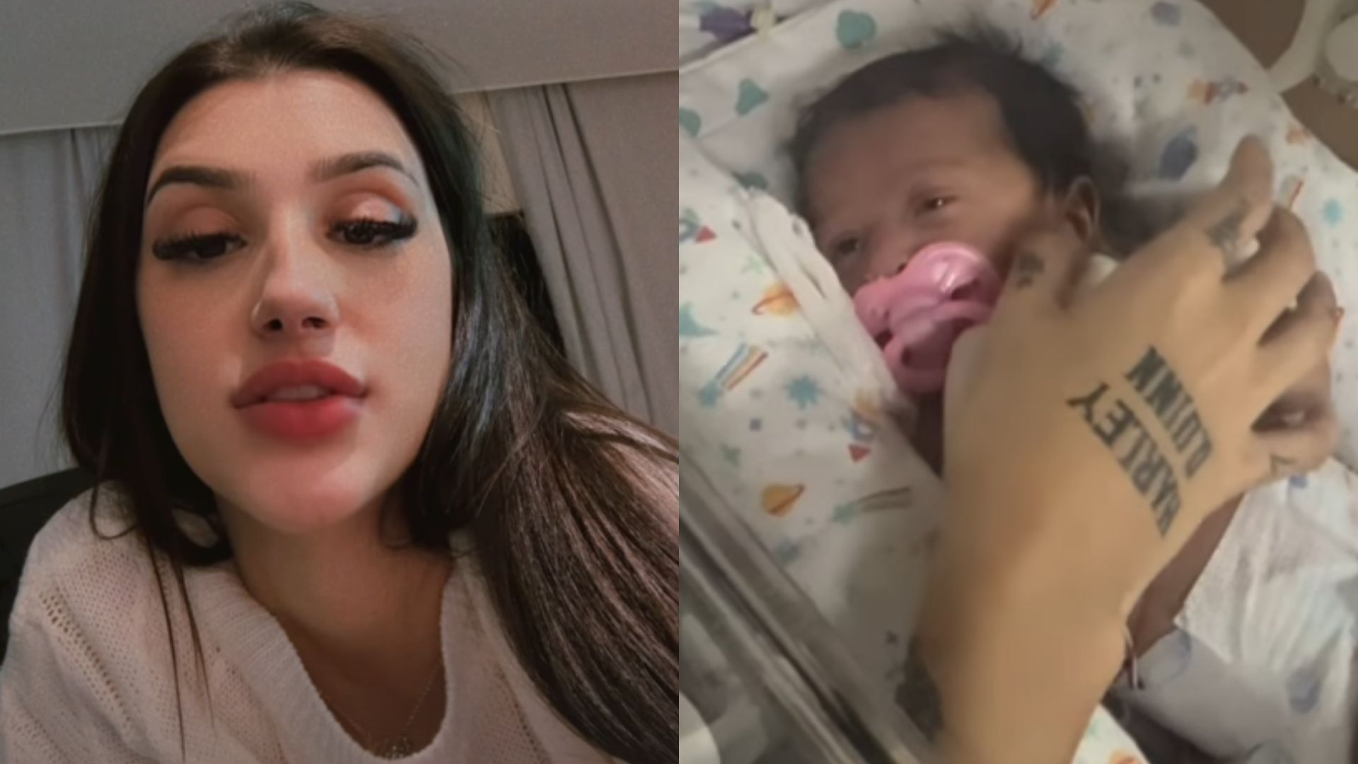 Bia Miranda revela que a filha recém-nascida retornou para a incubadora