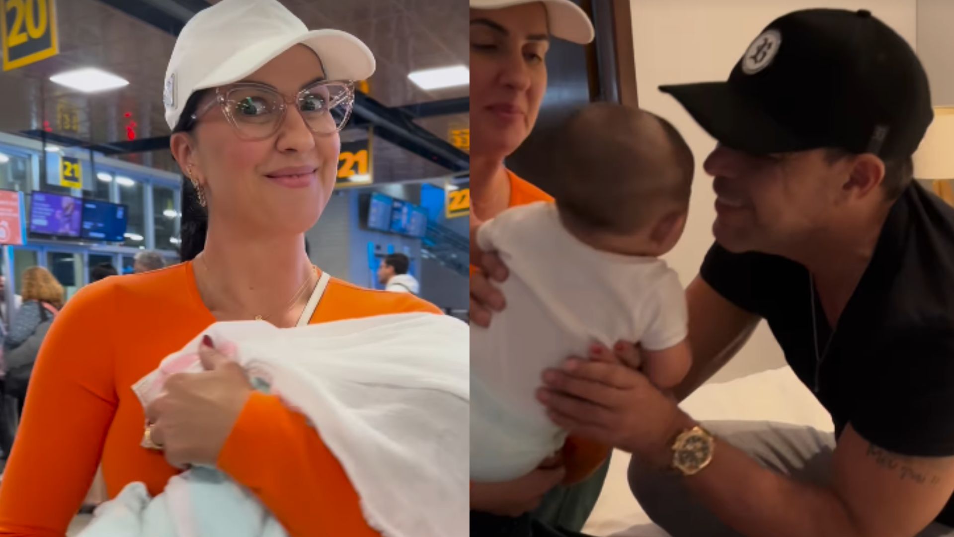 Graciele Lacerda organiza reencontro surpresa e grava reação do marido; veja