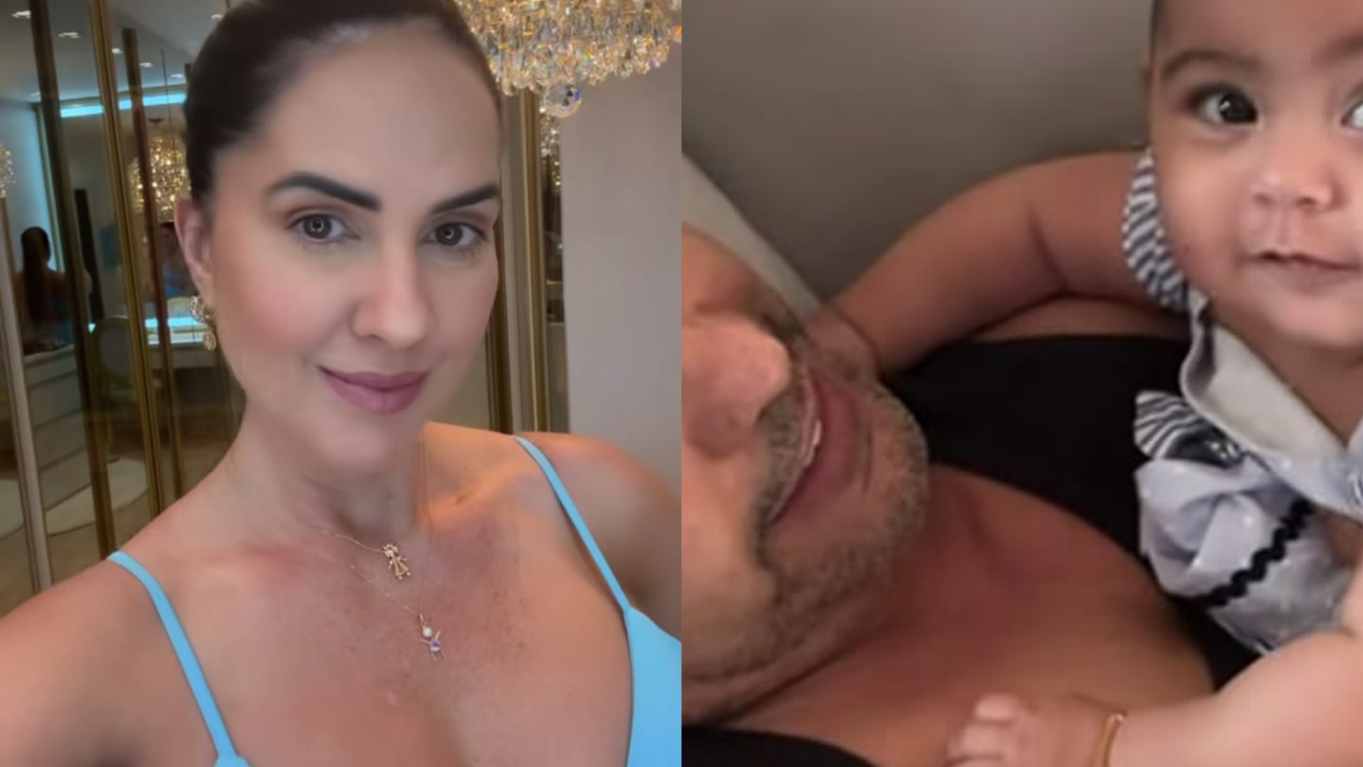 Graciele Lacerda mostra momento fofo de Zezé Di Camargo com a filha, Clara