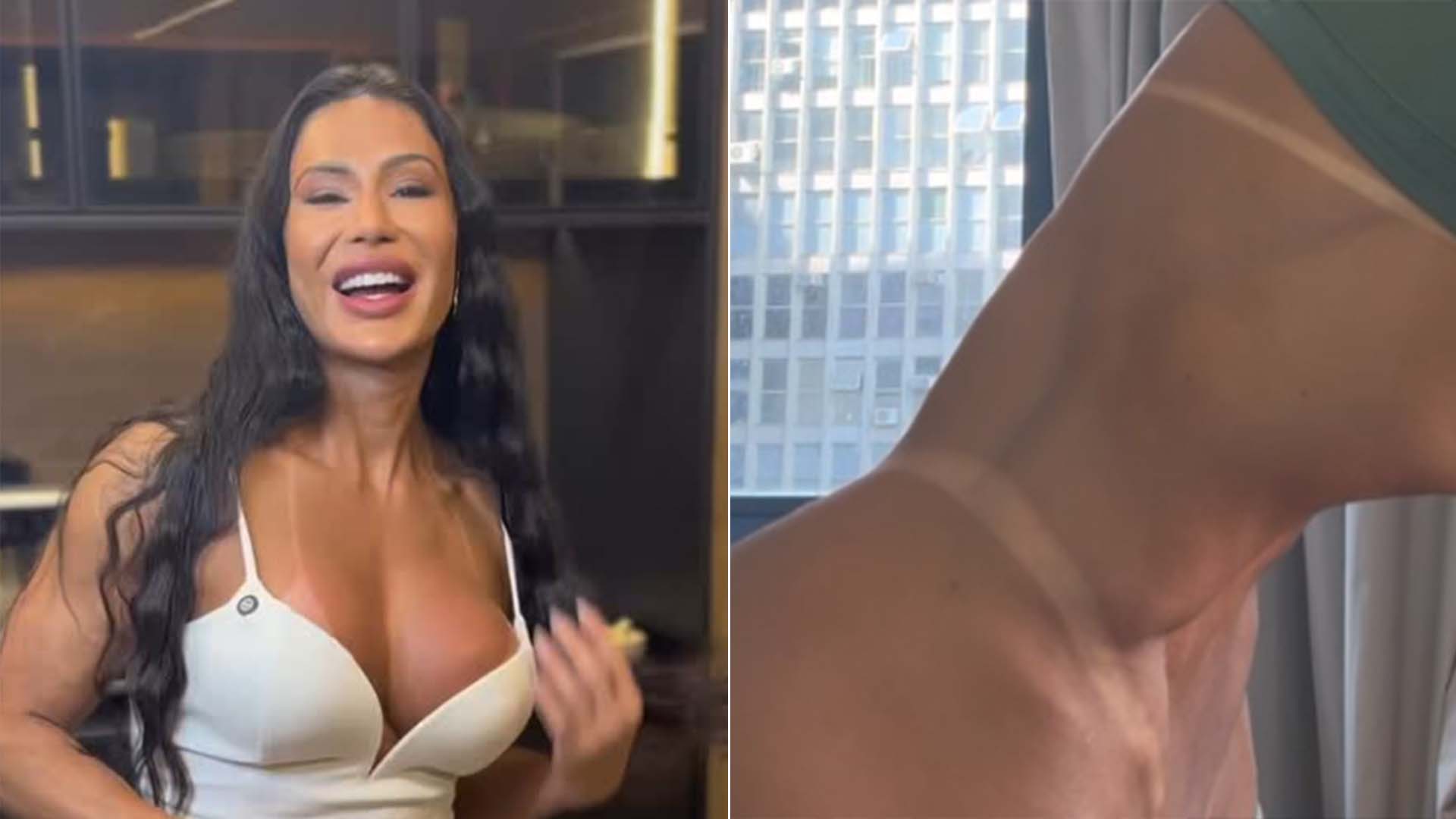 Gracyanne Barbosa ensina exercício impressionante para a barriga