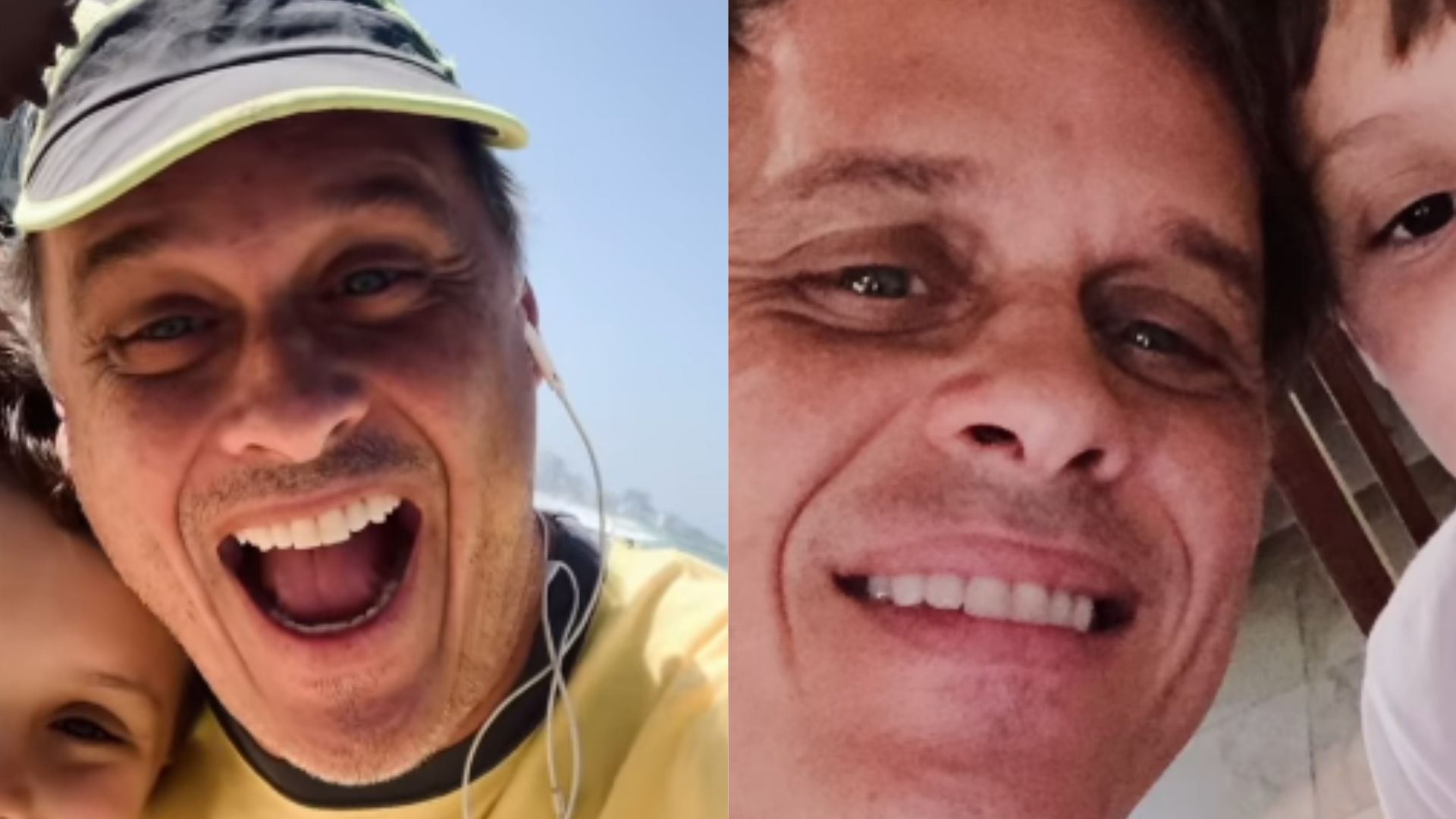 Guilherme Fontes mostra fotos raras ao lado do filho e web reage: “Lindos demais”