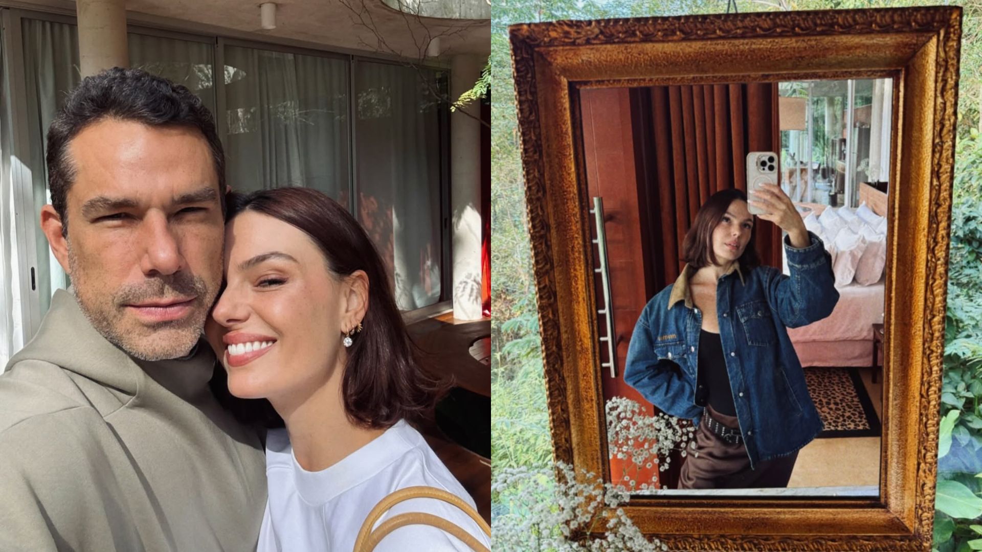 Isis Valverde curte momento romântico com o marido em refúgio na natureza