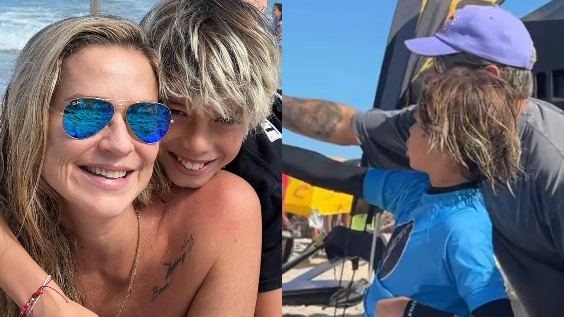 Luana Piovani celebra momento especial de Pedro Scooby com o filho
