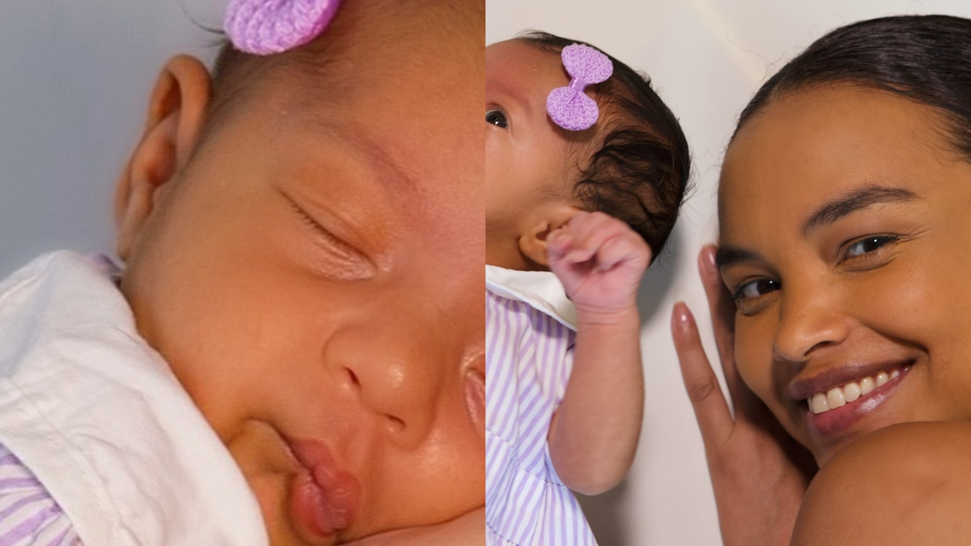Filha de Lucy Ramos esbanja fofura em fotos da comemoração de mesversário