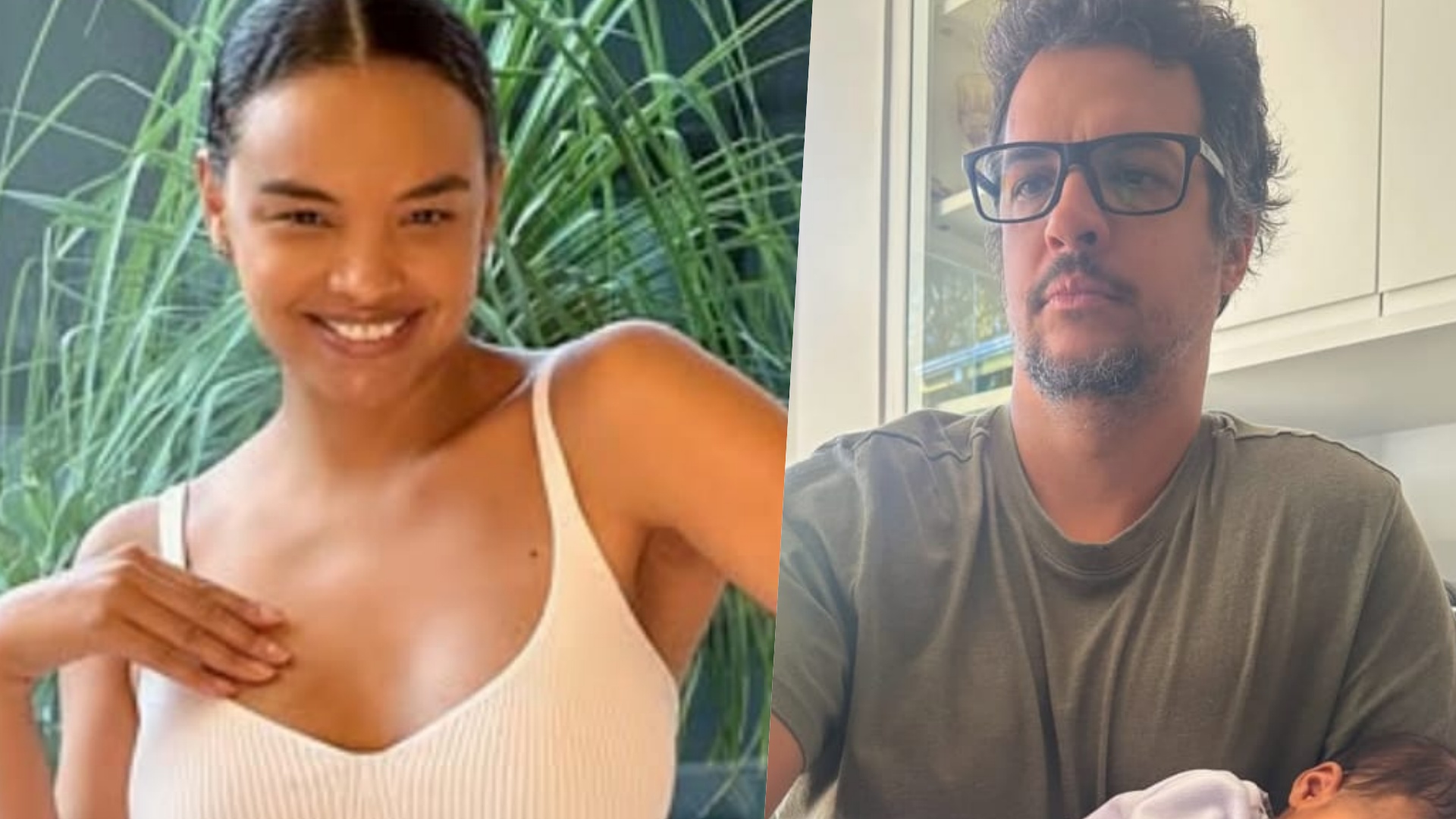 Lucy Ramos se derrete ao postar foto do marido com a filha: ‘Colinho do papai’