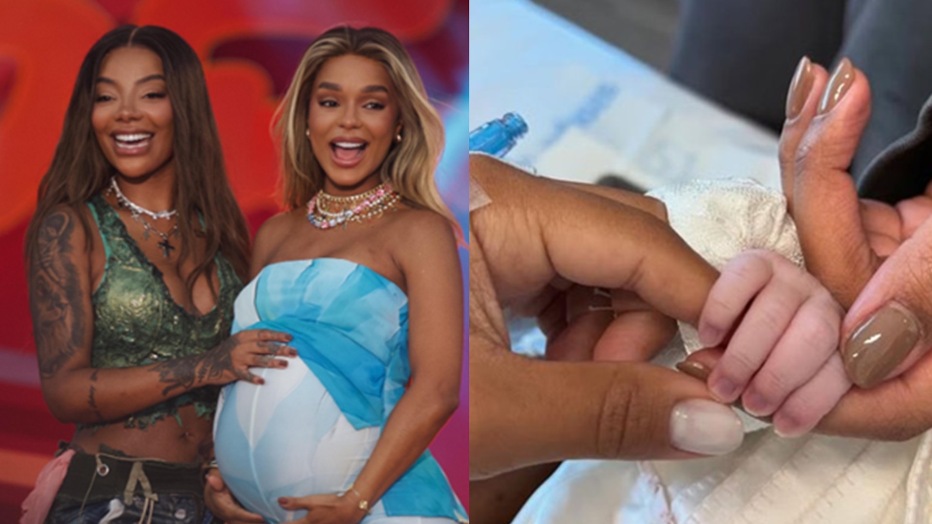 Ludmilla exibe foto inédita do parto de sua filha com Brunna Gonçalves