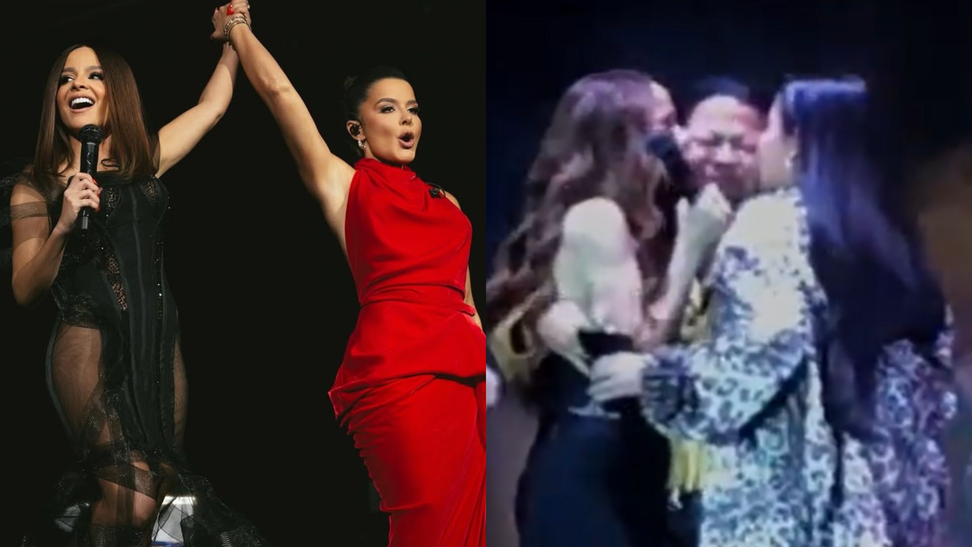 Maiara e Maraisa recebem mãe de Marília Mendonça em show após polêmicas