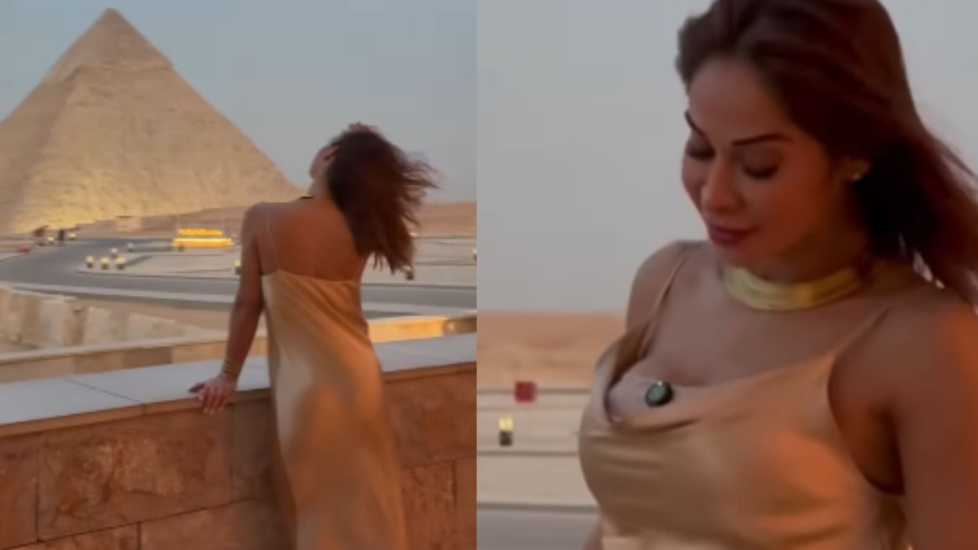 Maíra Cardi mostra a barriga de grávida em frente às pirâmides no Egito; vídeo