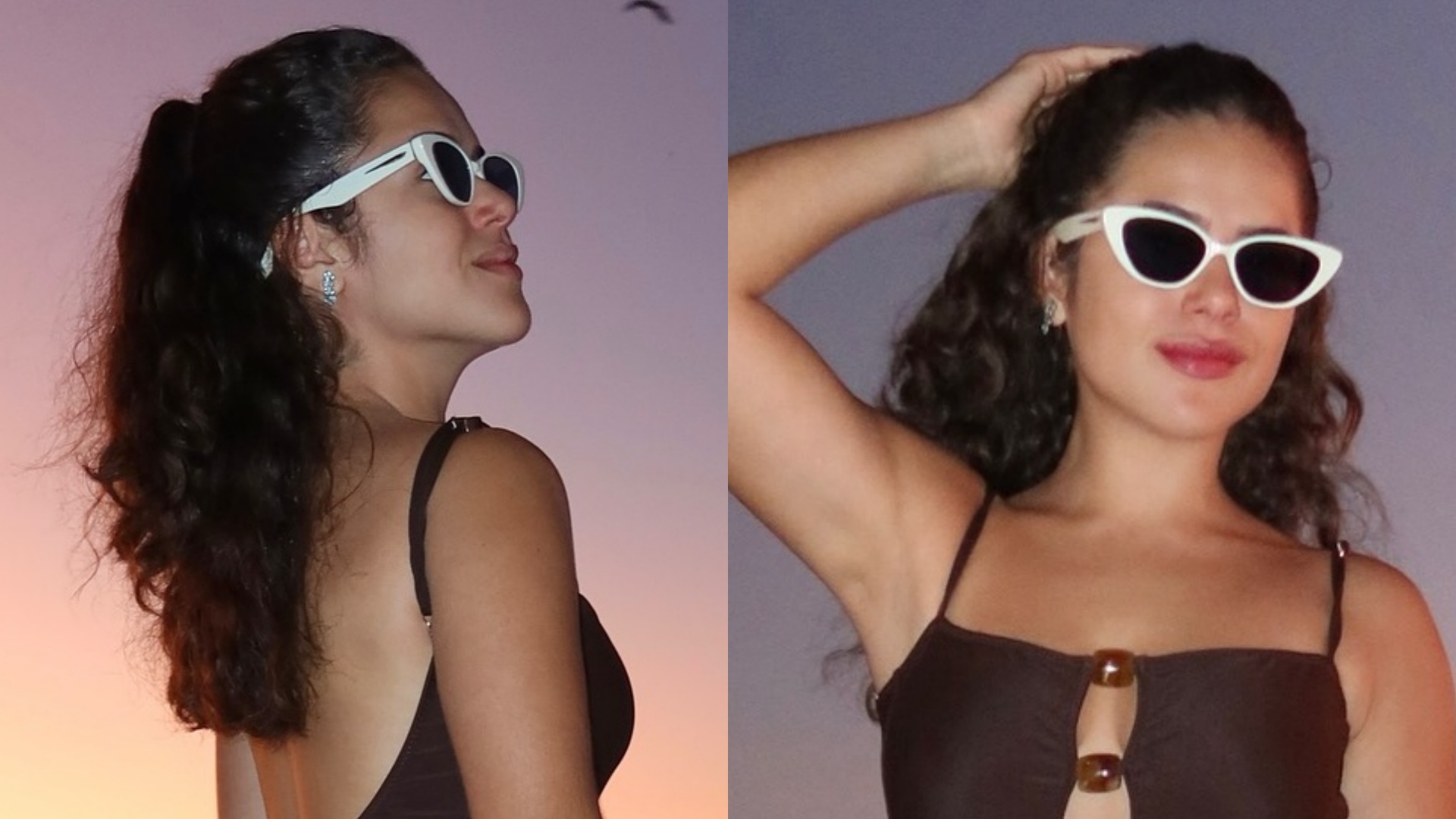 Maisa chama atenção ao surgir com maiô cavado durante passeio de barco