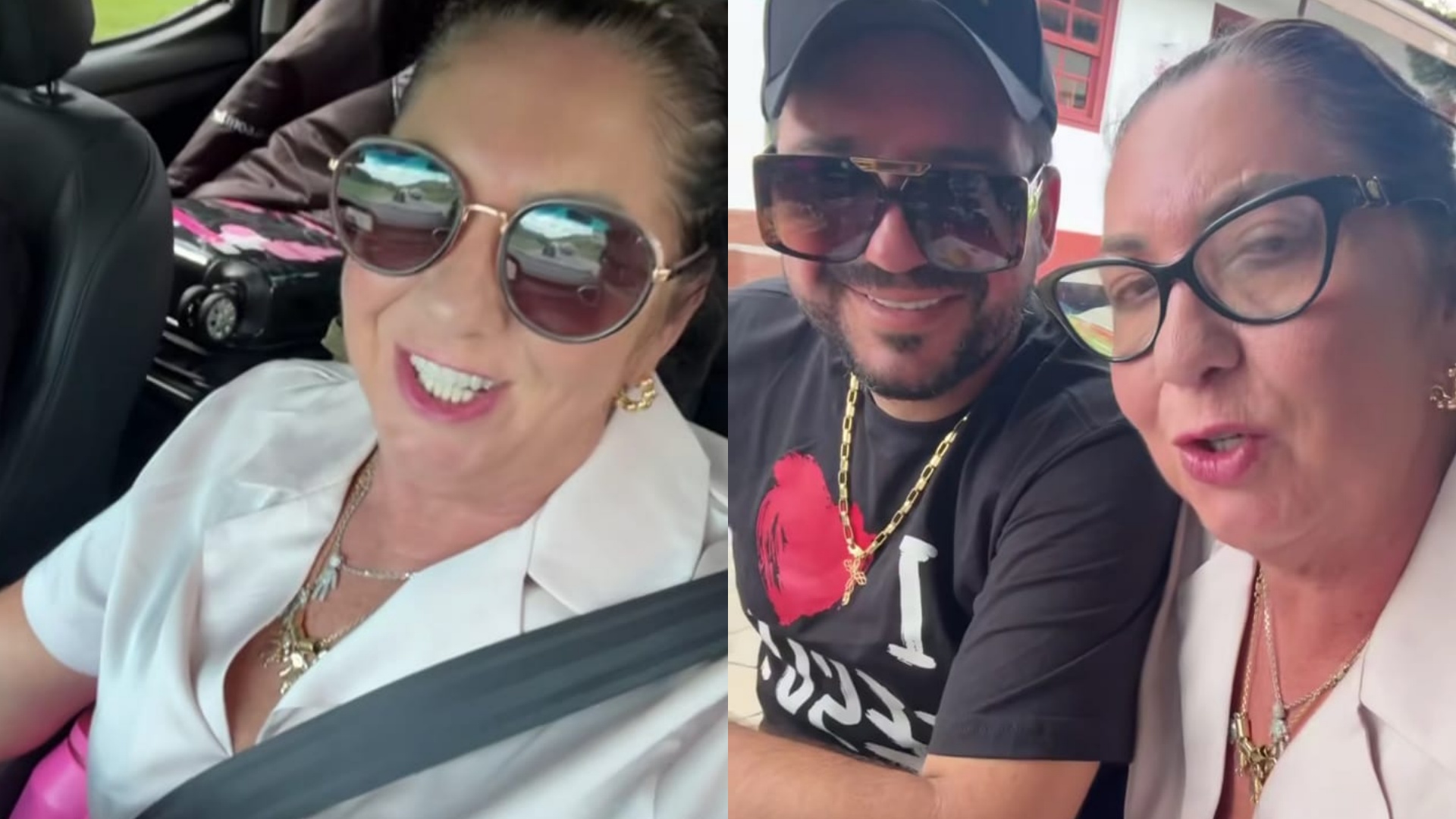 Mãe de Virginia Fonseca curte viagem romântica com o namorado