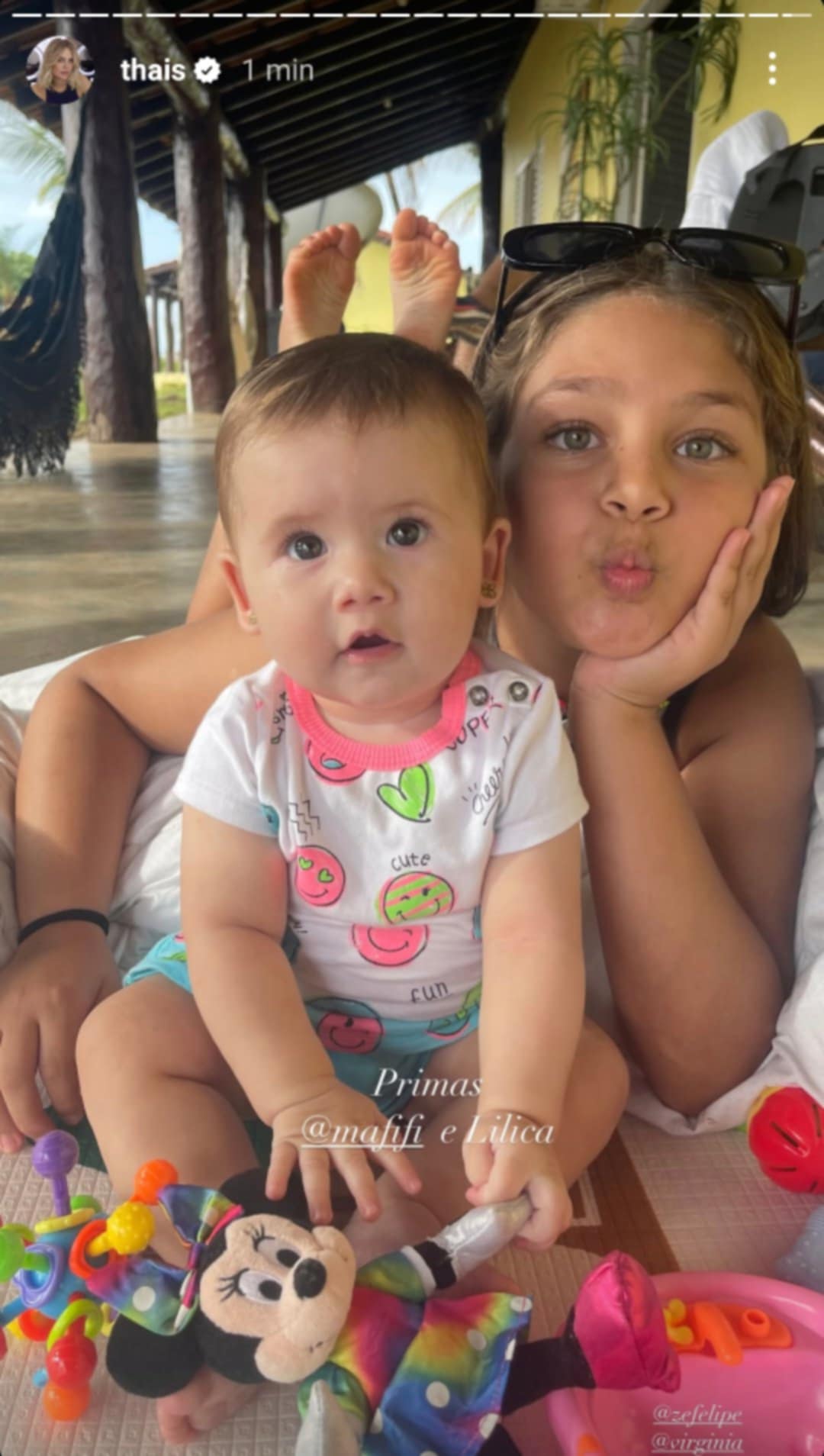 Esposa de Pedro Leonardo mostra fotos com Maria Alice