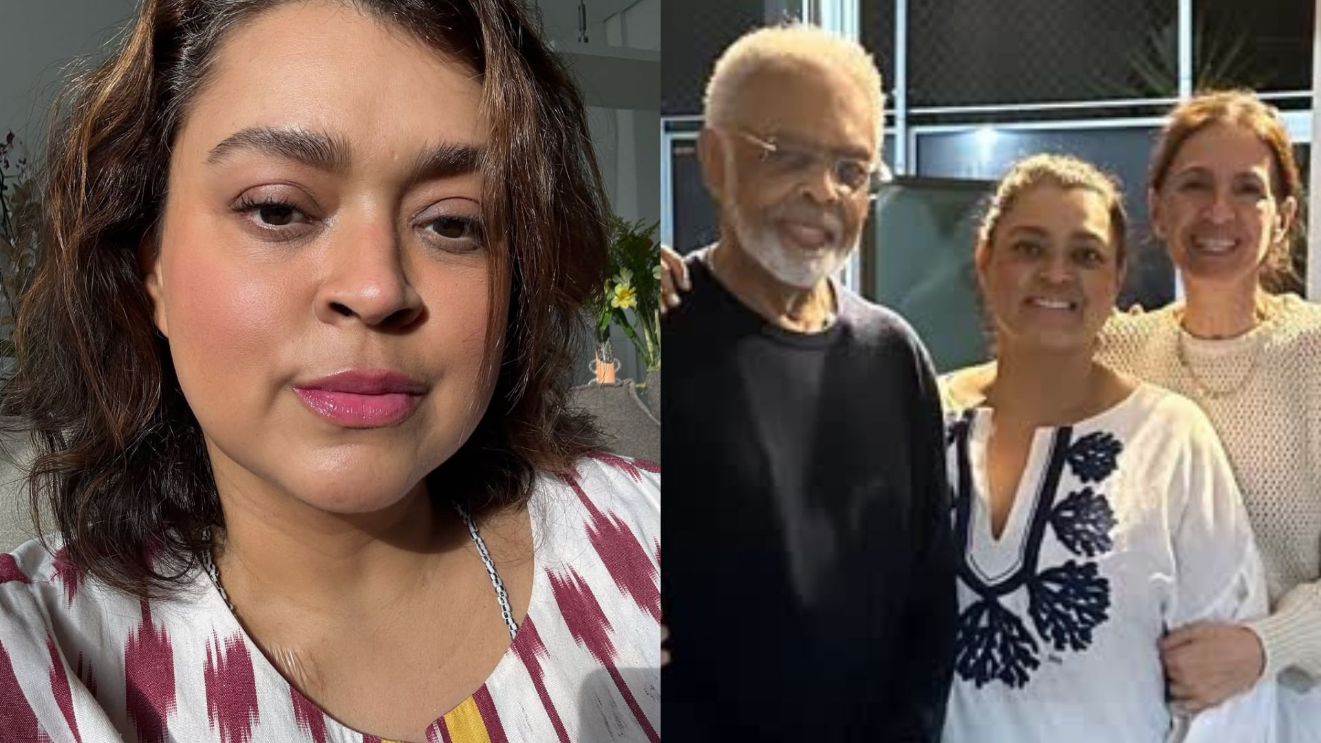 Internada, Preta Gil recebe visita especial do pai, Gilberto Gil