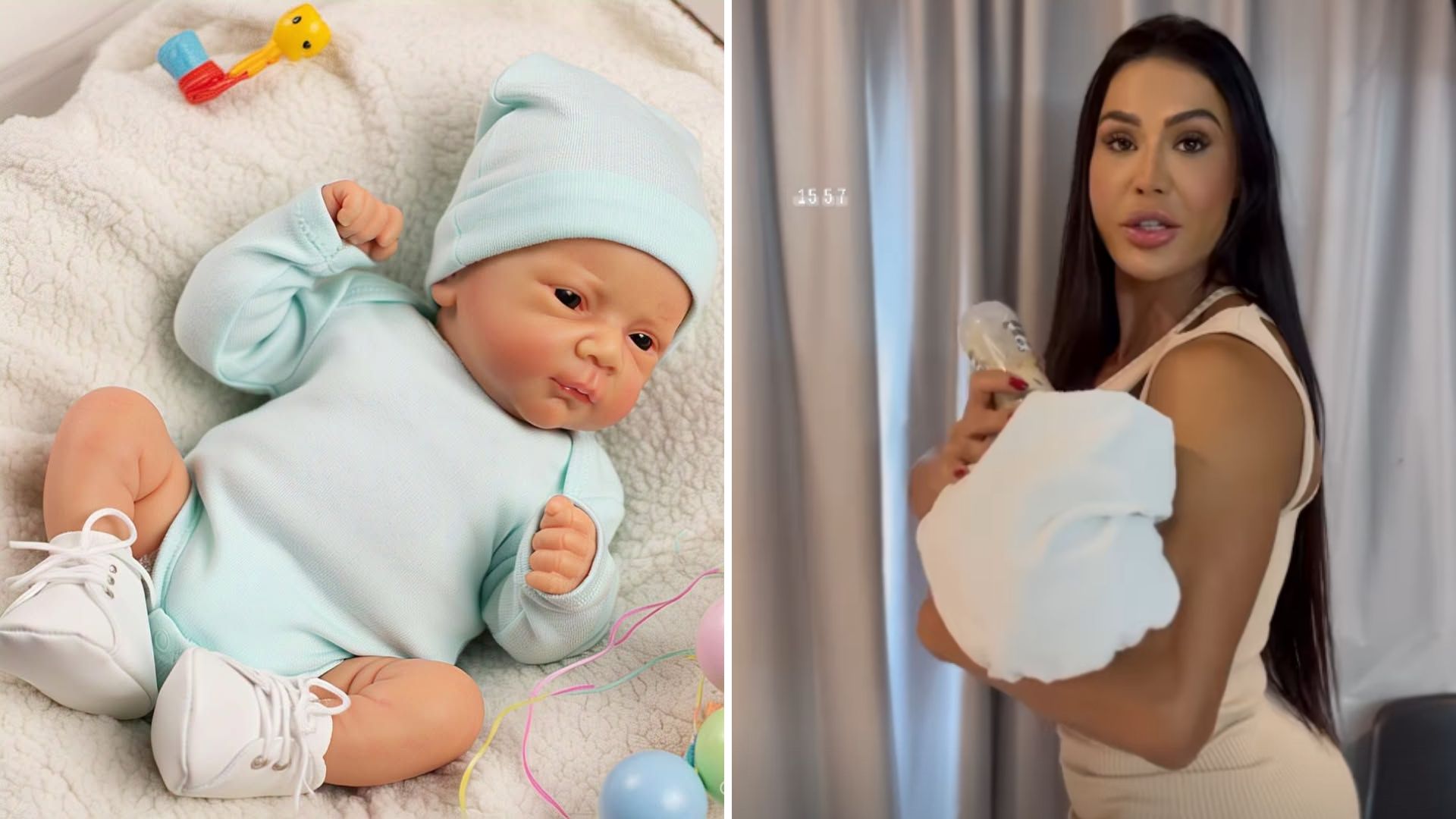 Psicóloga alerta Gracyanne com bebê reborn: ‘Ninguém é a mãe de um boneco’