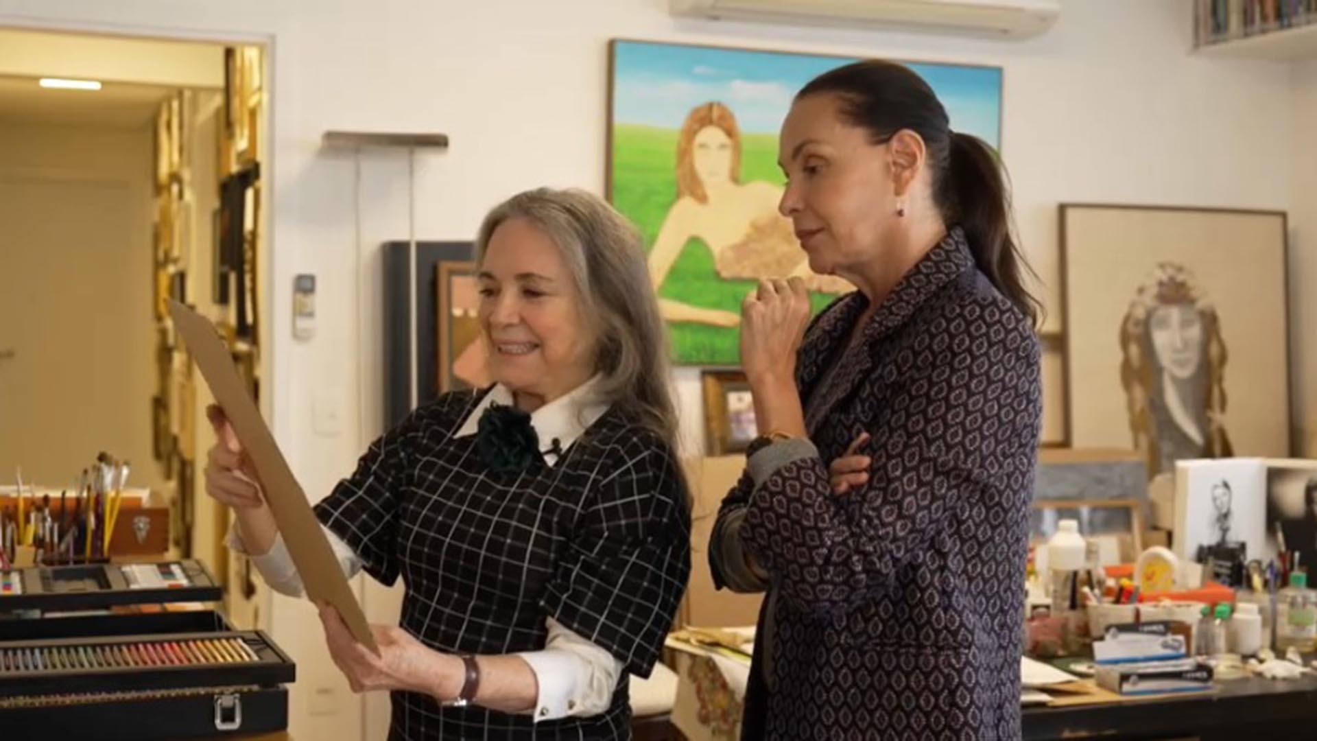 Regina Duarte e Carolina Ferraz surgem juntas após briga