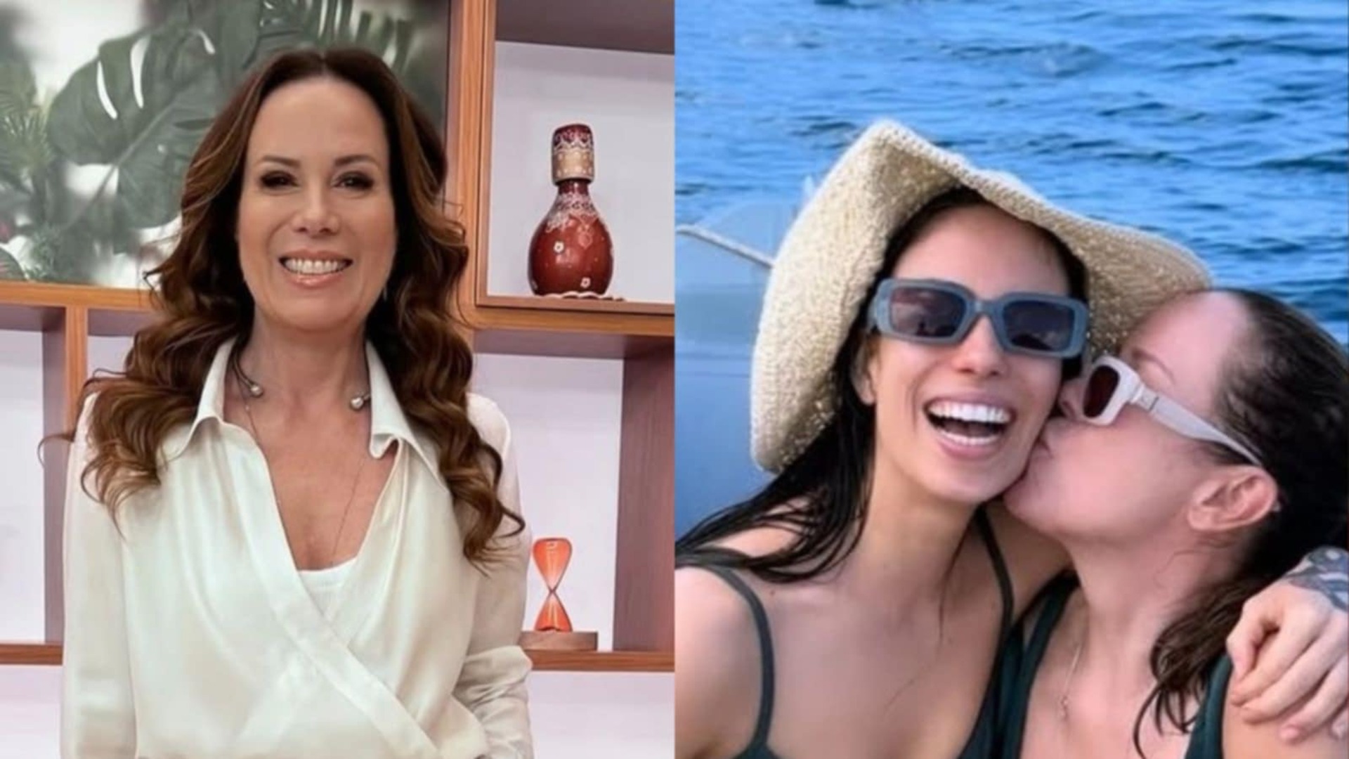Regina Volpato mostra fotos raras de encontro com a filha fora do Brasil