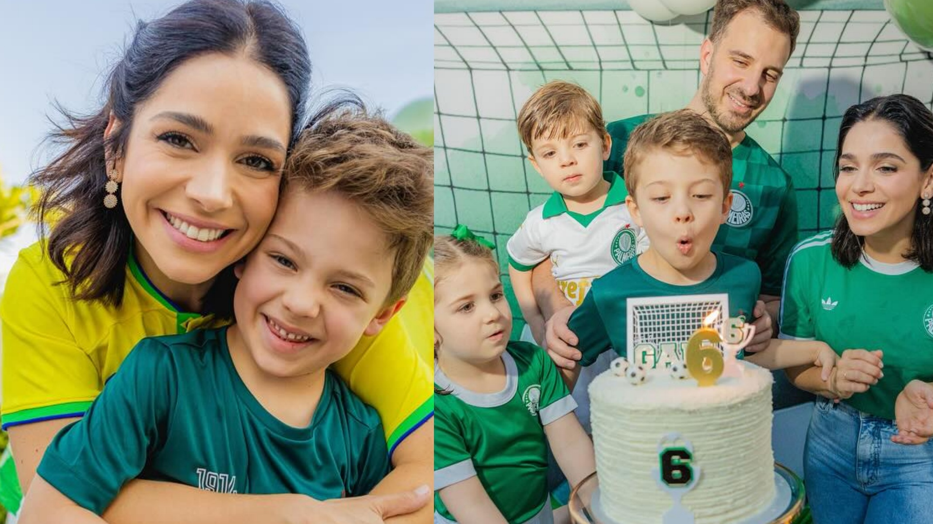 Sabrina Petraglia abre o álbum de fotos da festa de aniversário do filho mais velho