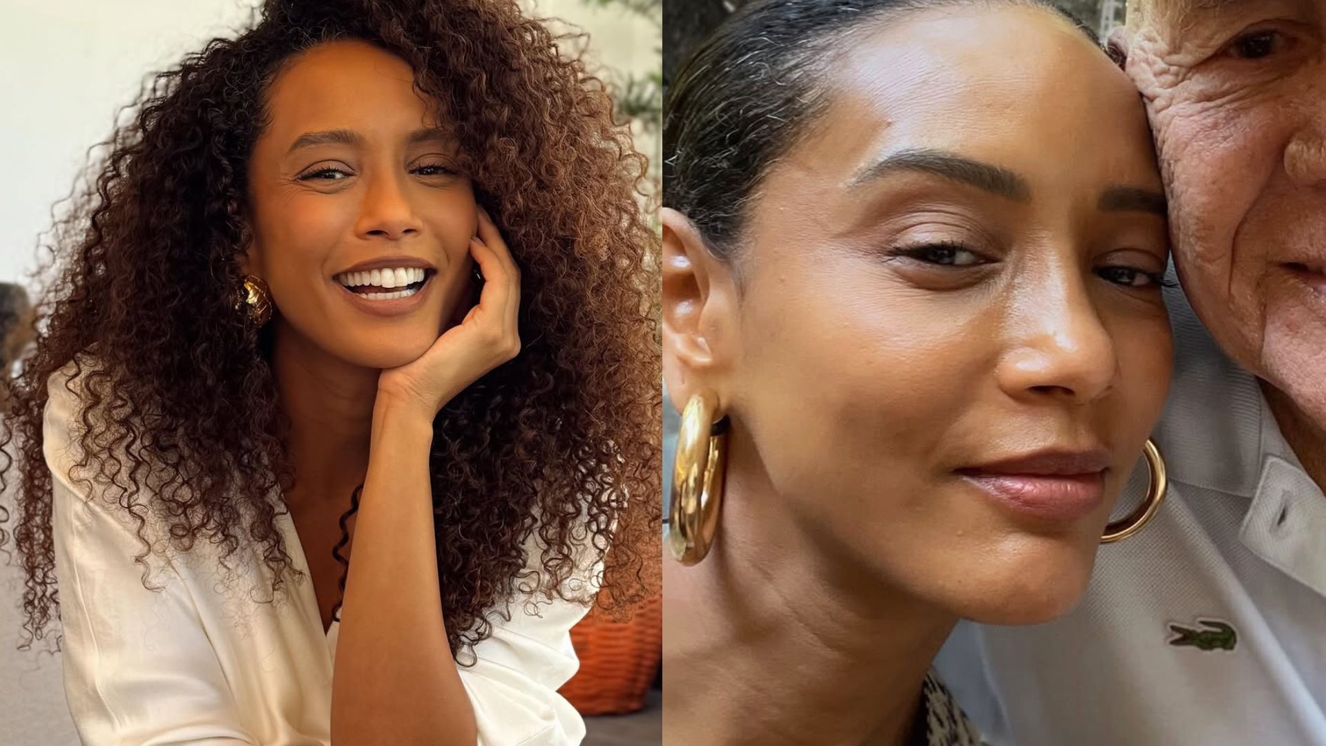 Taís Araujo divide foto rara com o pai em data especial: ‘Celebro sua vida’