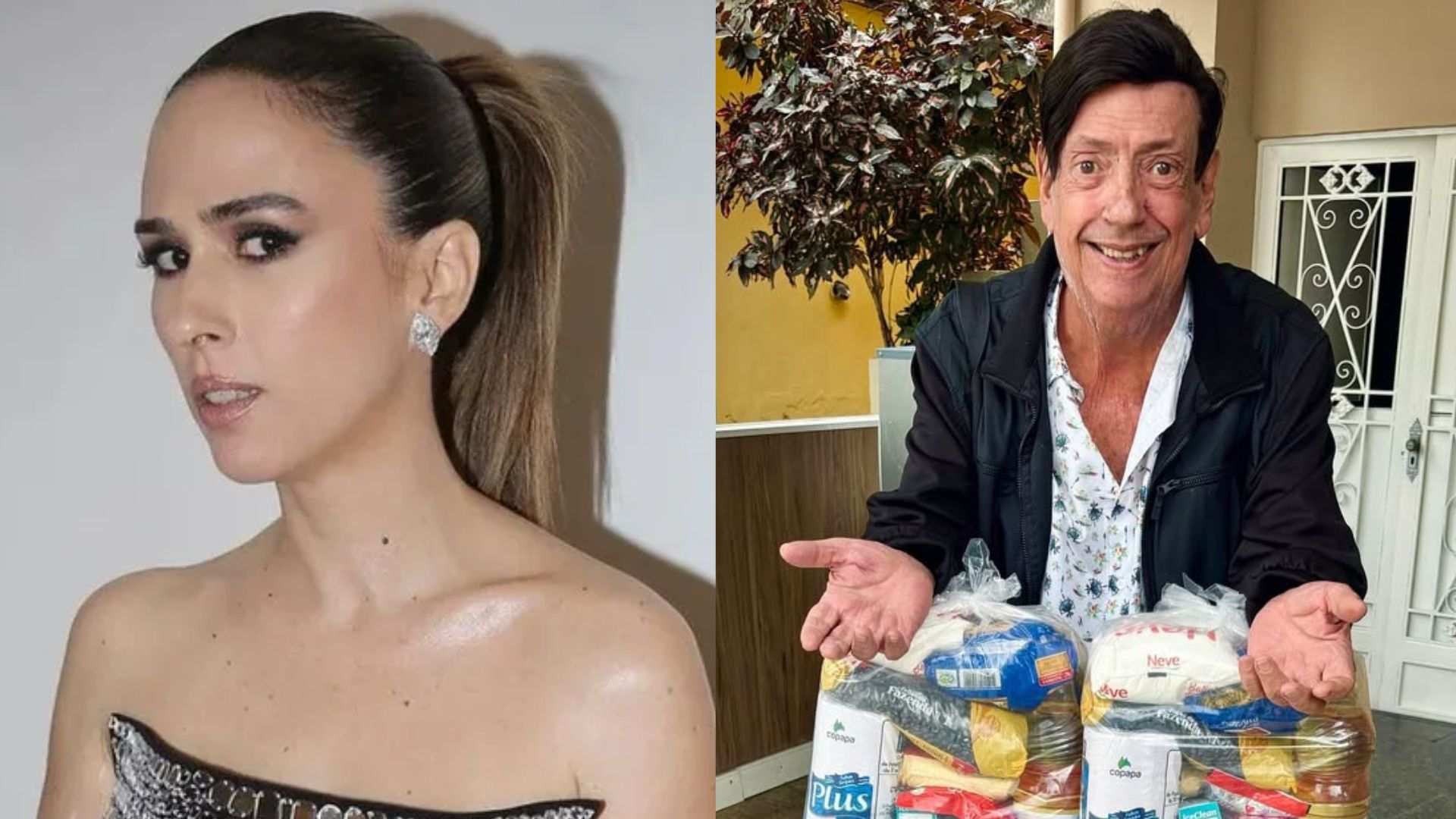 Tata Werneck sofre ataques após doar cesta básica a Marcos Oliveira