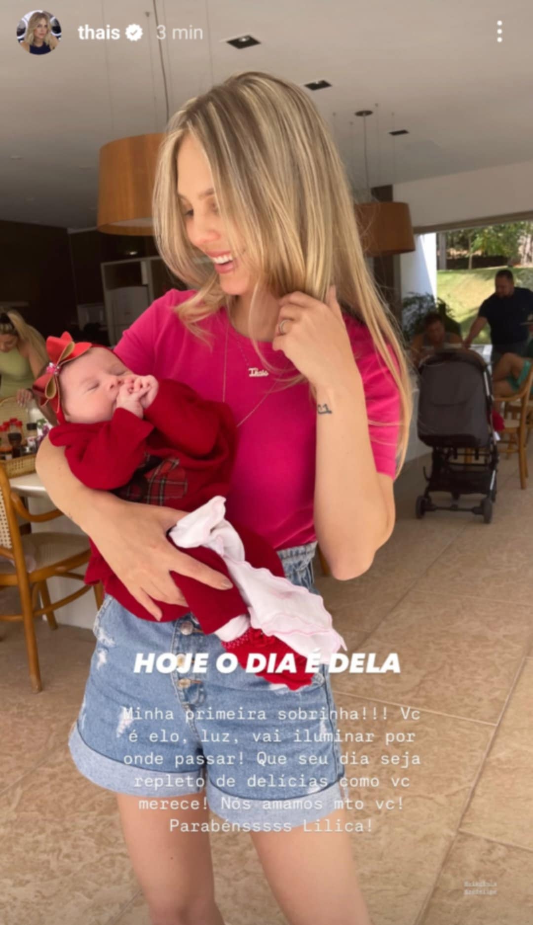 Esposa de Pedro Leonardo mostra fotos com Maria Alice