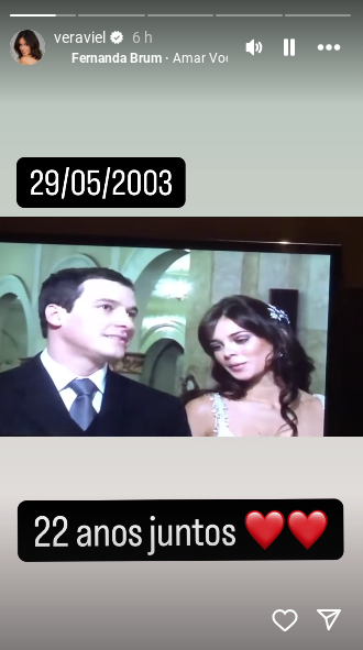 Vera Viel comemora 22 anos de casamento com Rodrigo Faro - Foto: Reprodu&ccedil;&atilde;o/Instagram