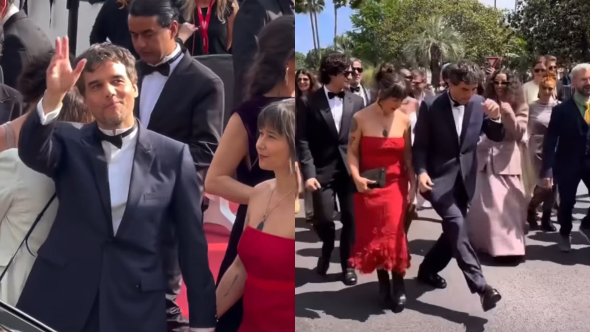 Wagner Moura rouba cena ao aparecer agarradinho à esposa em Cannes