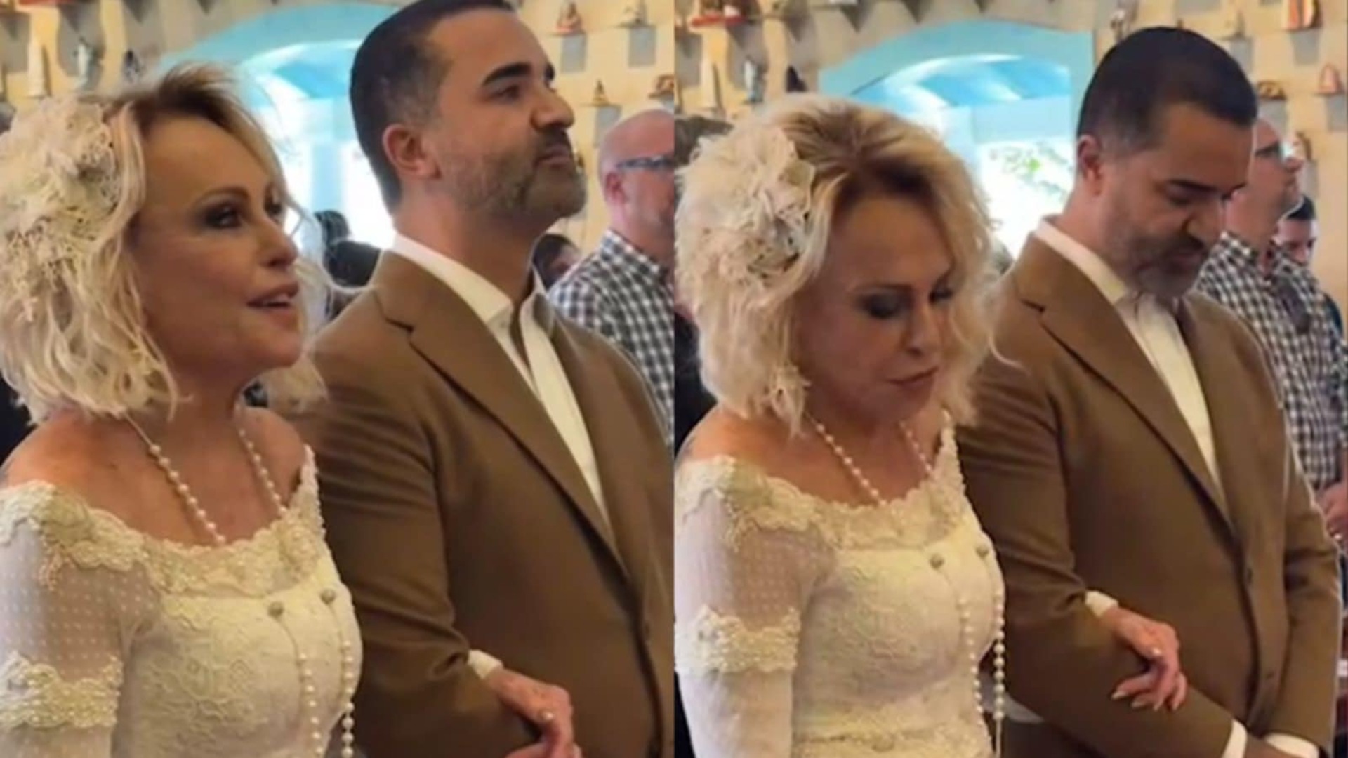 Ana Maria Braga faz casamento religioso em sua fazenda