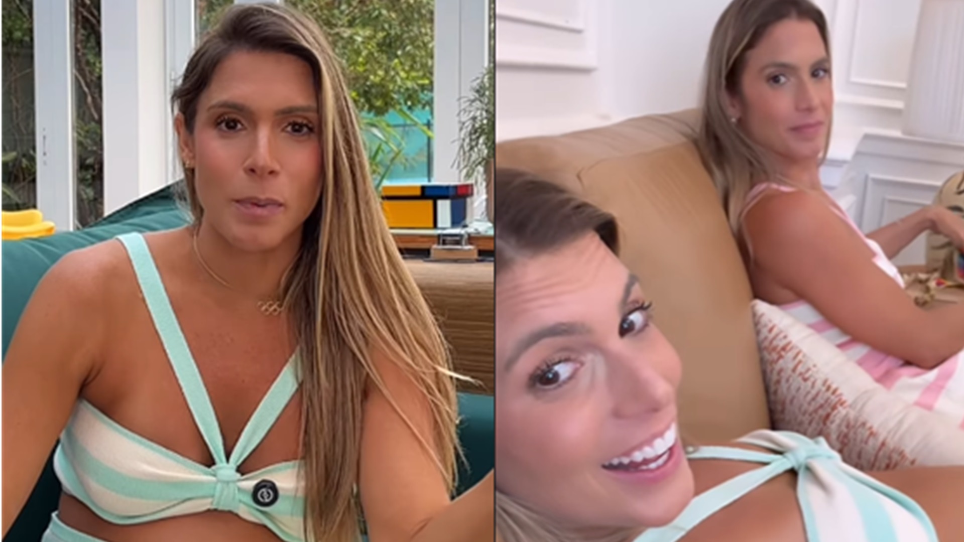 Bia Feres anuncia que está grávida pela terceira vez e exibe o tamanho da barriga
