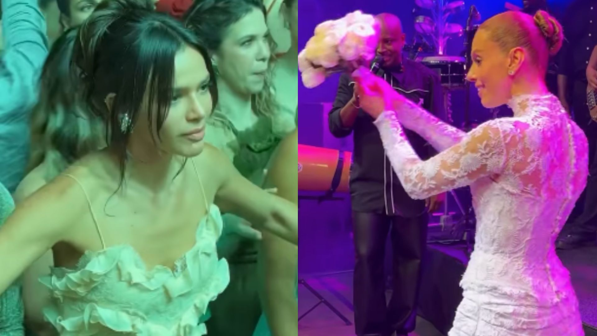 Bruna Marquezine entra em ‘competição’ para pegar buquê de Giovanna Lancellotti