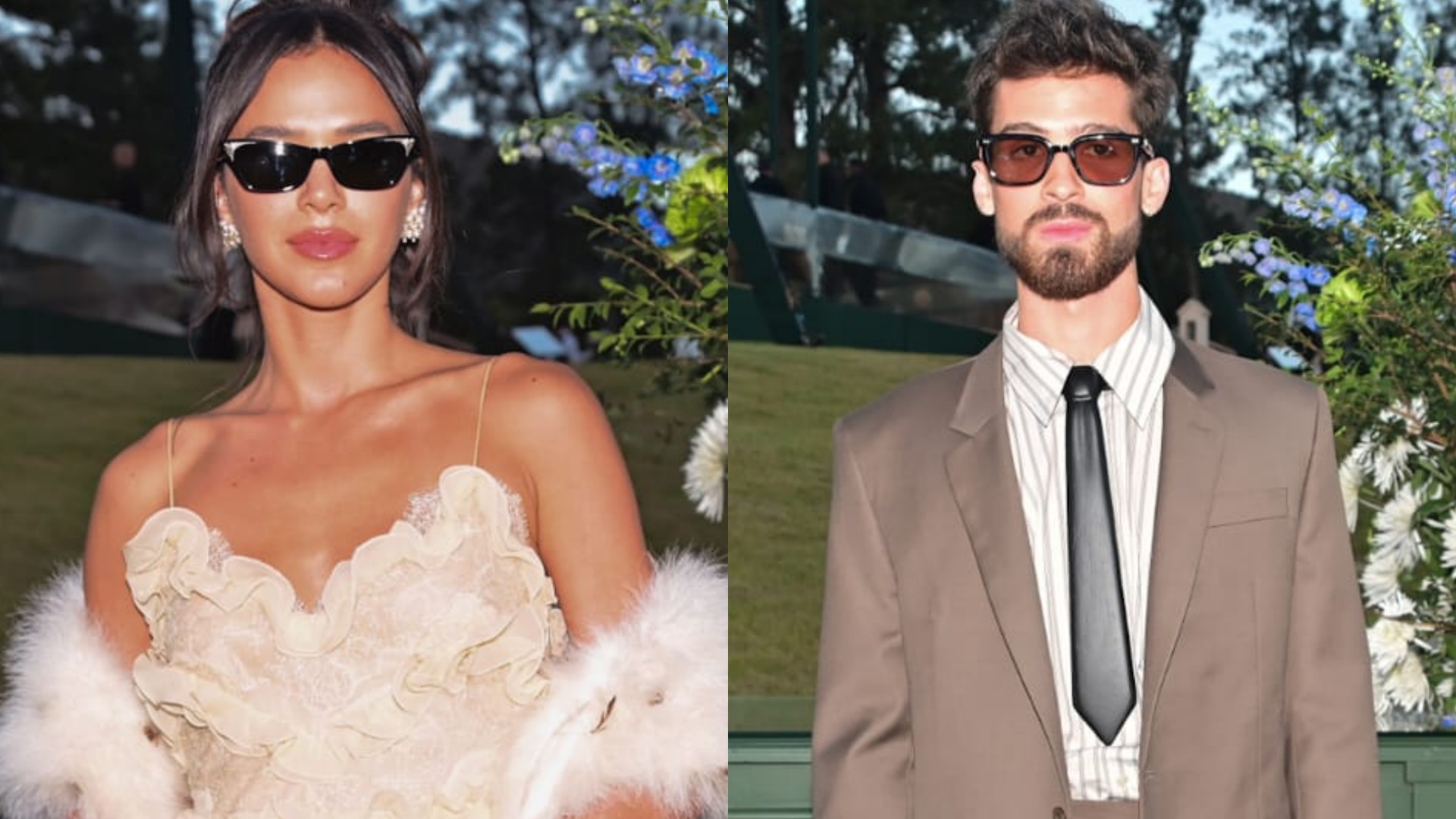 Bruna Marquezine e João Guilherme reacendem rumores ao chegarem juntos a casamento