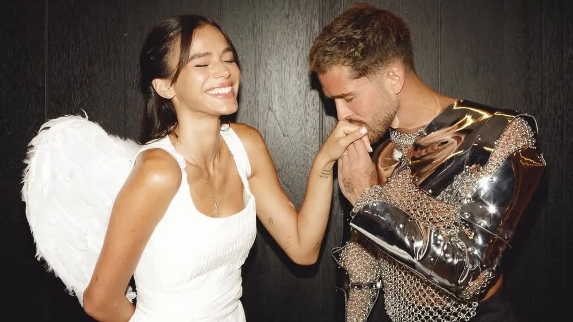 Bruna Marquezine e João Guilherme aparecem juntos em aniversário