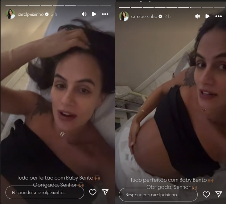 Stories de Carol Peixinho - Foto: Reprodu&ccedil;&atilde;o/Instagram