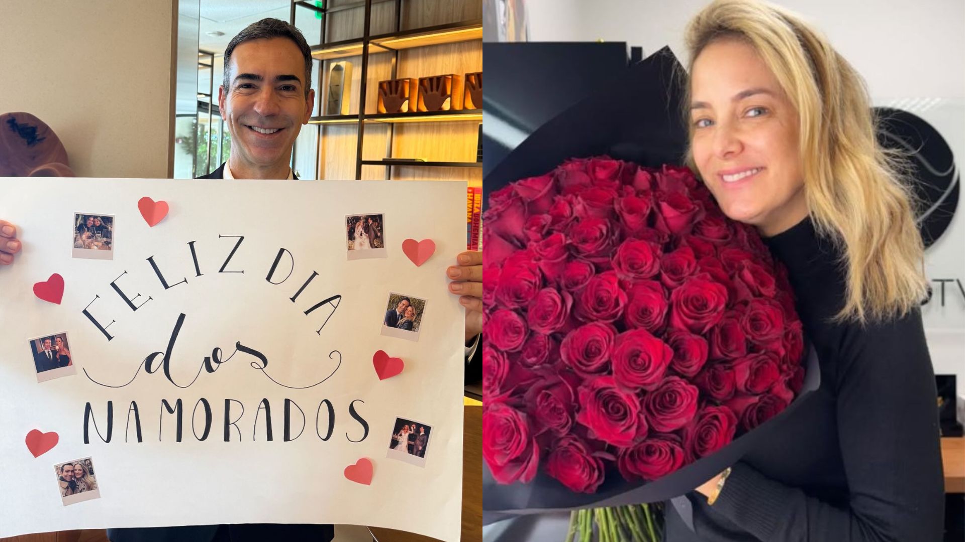 Após se declarar, César Tralli ganha surpresa de Ticiane Pinheiro na Globo; veja