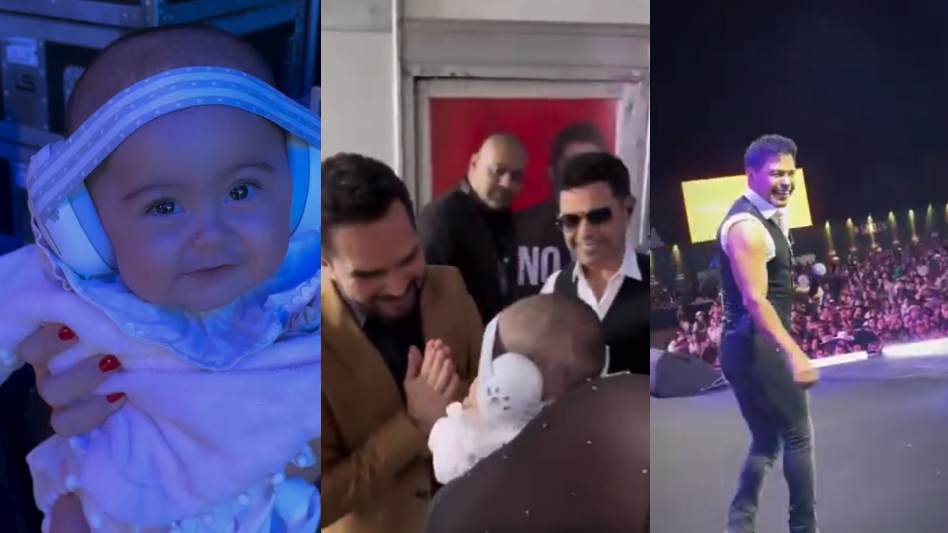 Caçula de Zezé conhece o tio Luciano e assiste ao show do pai pela 1ª vez