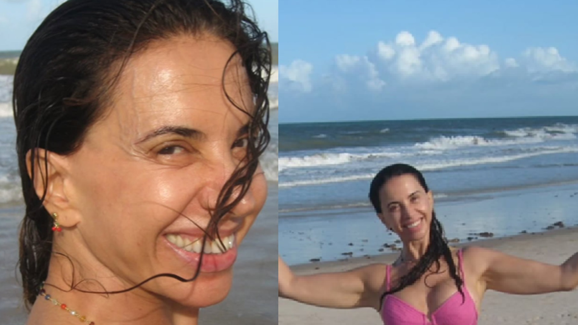 Claudia Alencar posa de biquíni na praia após seis meses de internações: ‘Jornada breve’