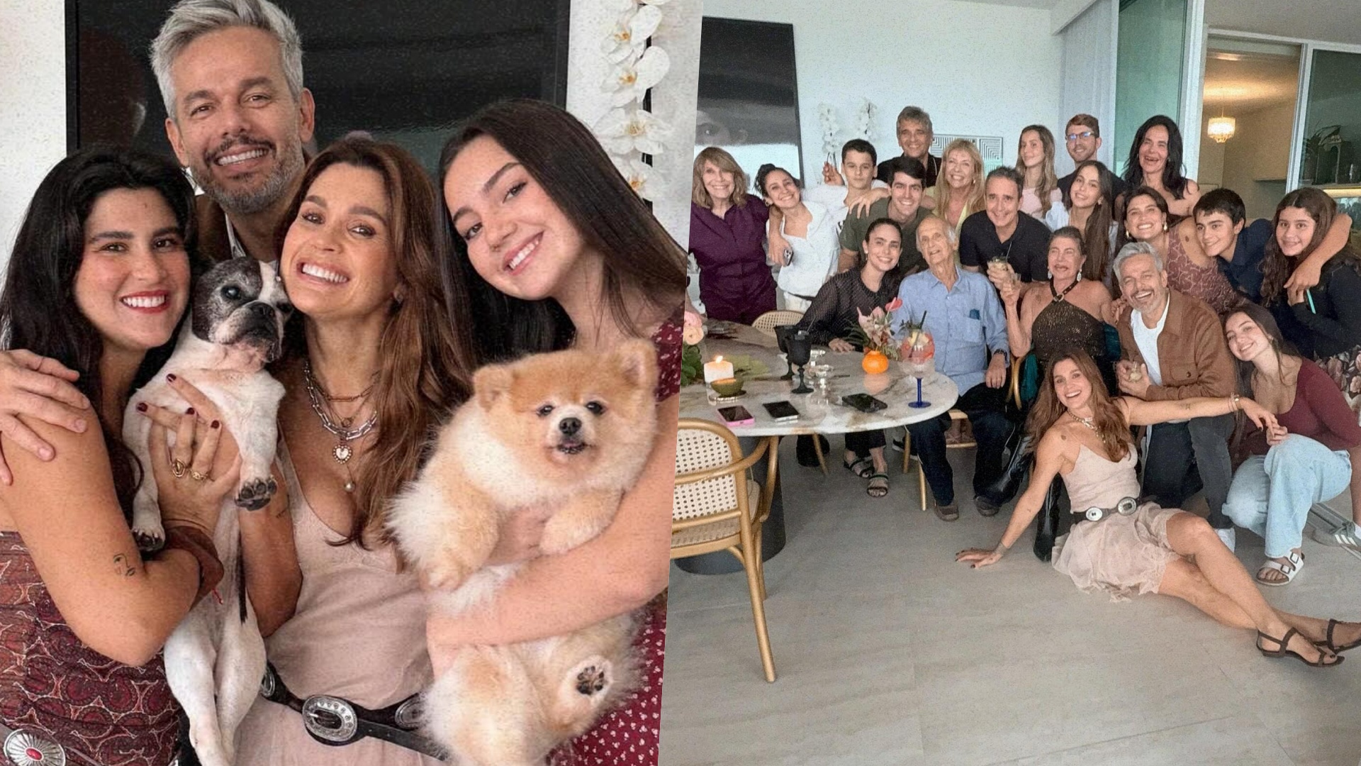 Flávia Alessandra mostra a comemoração de seu aniversário: ‘Cercada de amor’