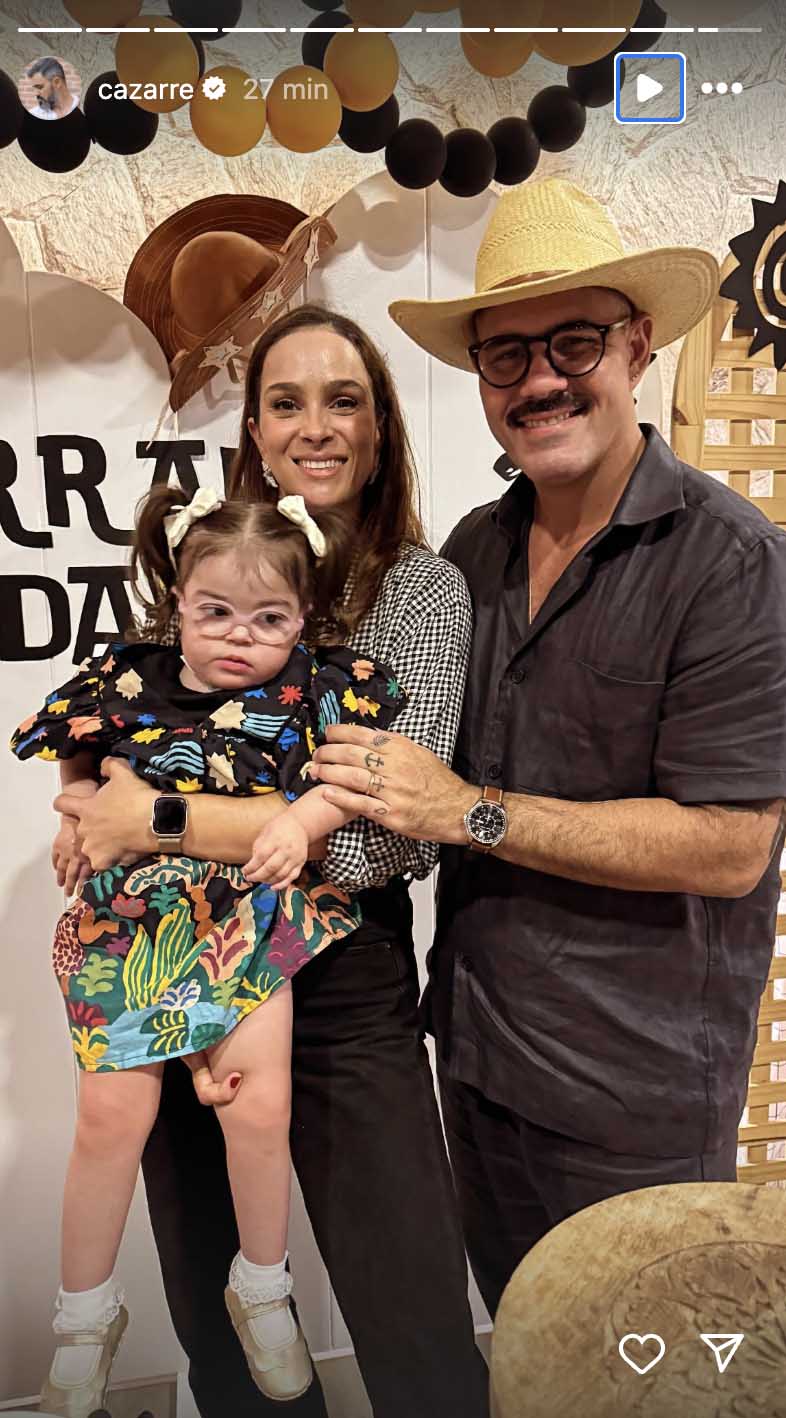 Maria Guilhermina, Leticia Cazarr&eacute; e Juliano Cazarr&eacute;