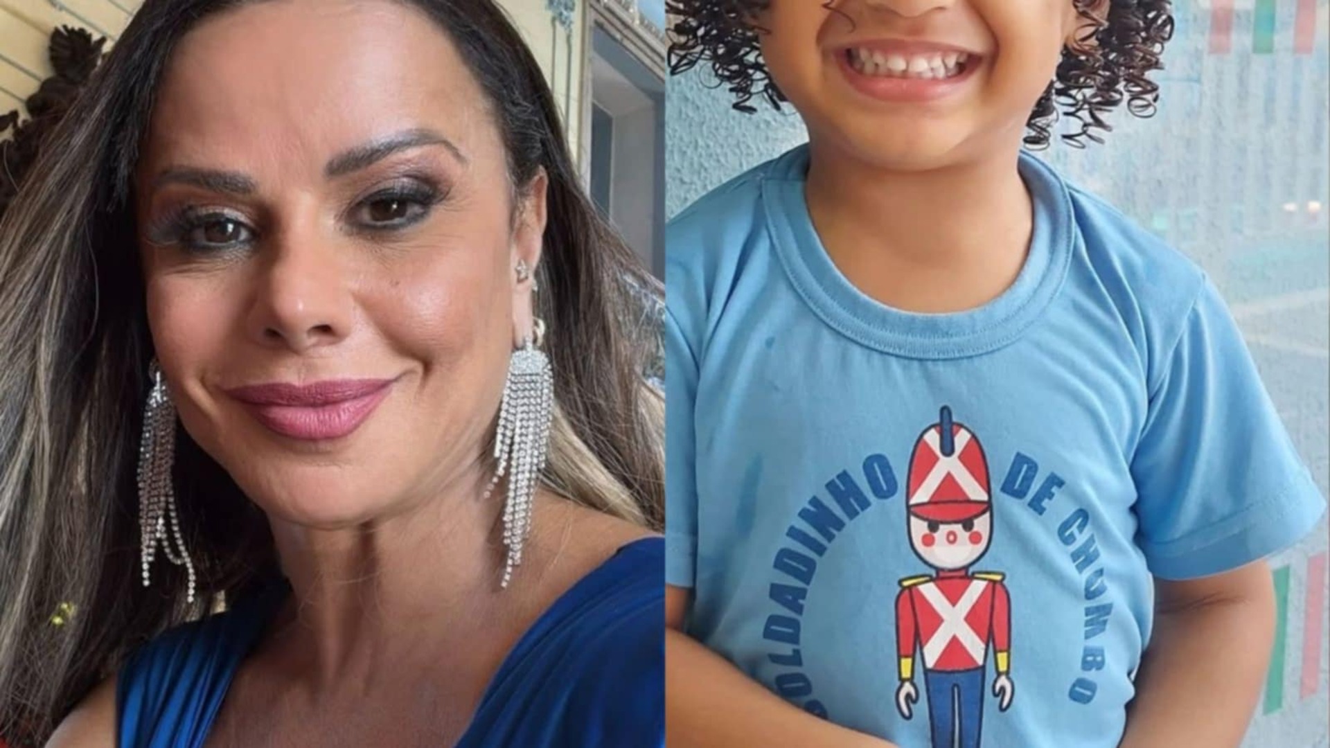 Filho de Viviane Araujo dá show de fofura ao mostrar seu cabelo cacheado