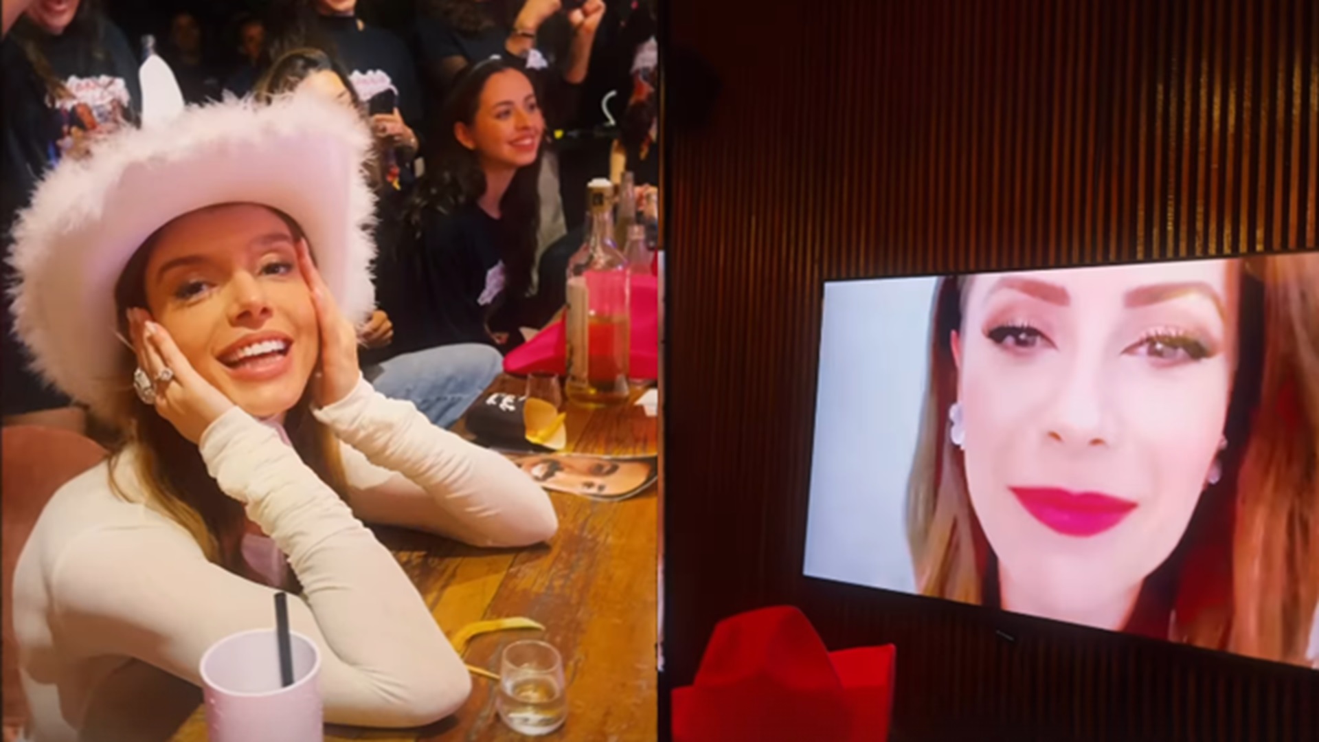 Giovanna Lancellotti se surpreende com recado de Sandy em despedida de solteira: ‘Chocada’