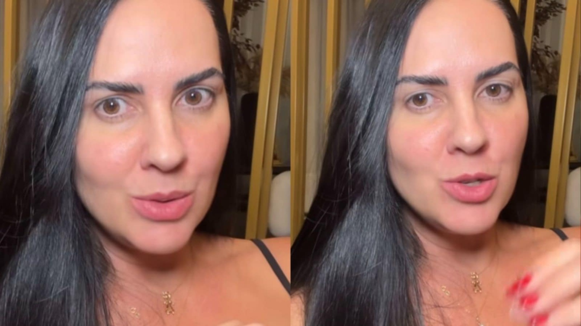 Graciele Lacerda mostra antes e depois de seu rosto após perder 8 kg em um mês