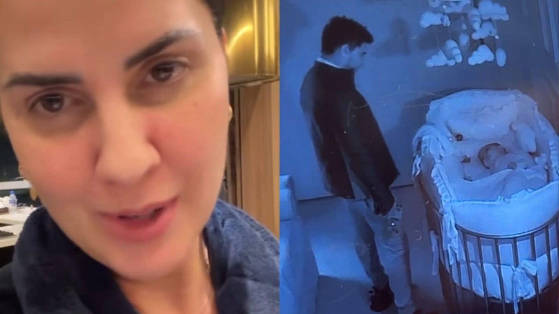 Graciele Lacerda se emociona ao ver despedida de Zezé e da filha: ‘Não consigo’