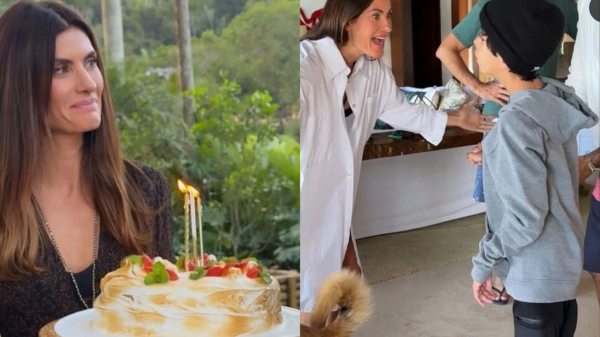Em seu aniversário, Isabella Fiorentino posta fotos raras com os filhos e a família