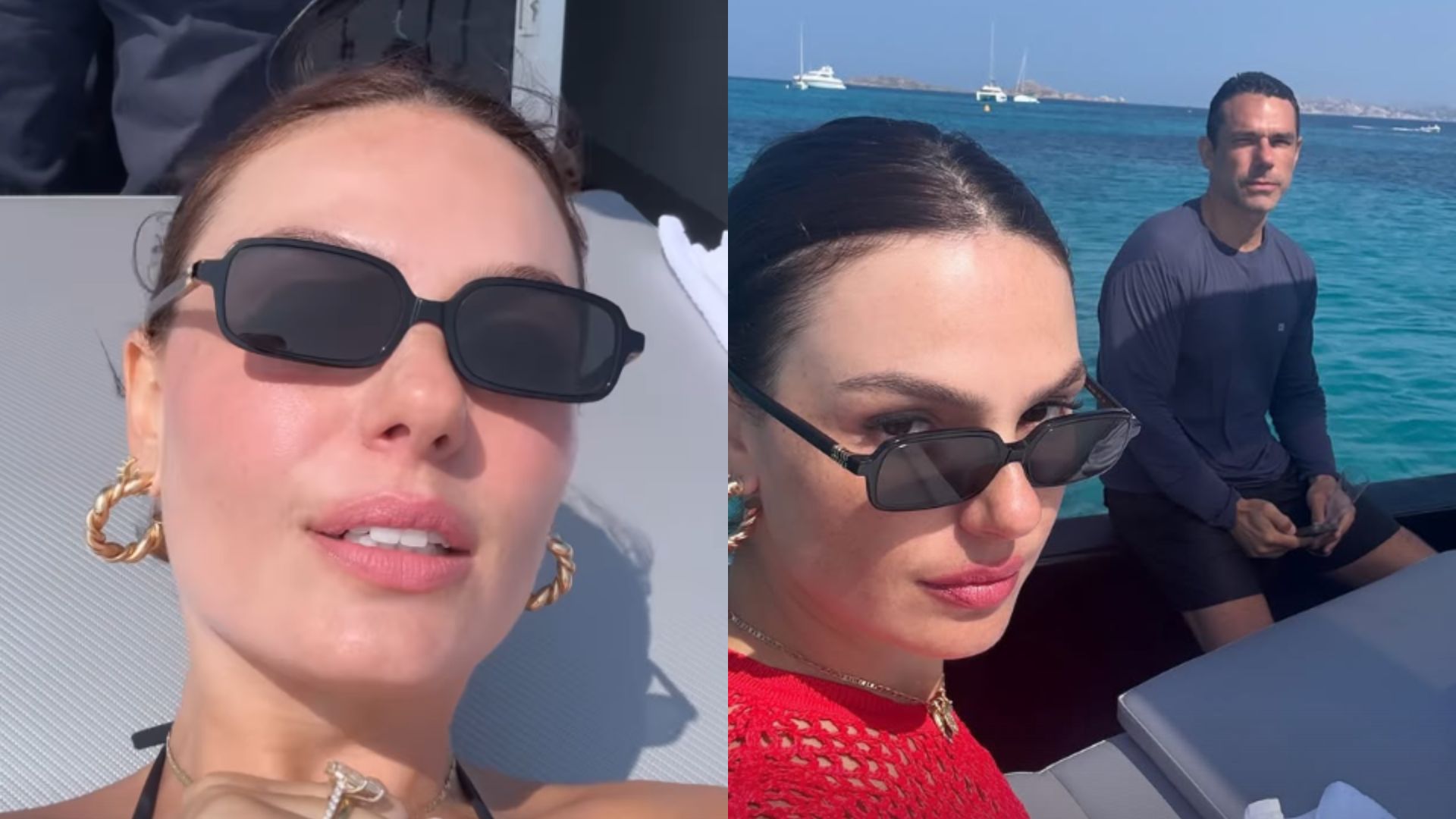 Isis Valverde e Marcus Buaiz passam perrengue durante passeio na lua de mel: ‘Não entende’