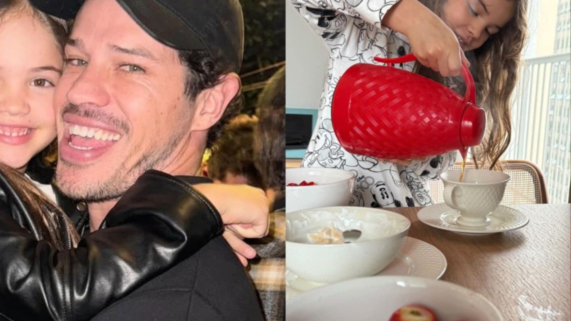 Ela cresceu! José Loreto impressiona ao mostrar a filha servindo café