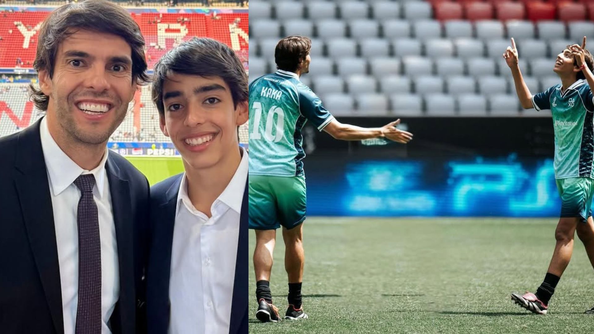 Kaká impressiona ao comemorar o aniversário de 17 anos do filho: ‘Te amo’