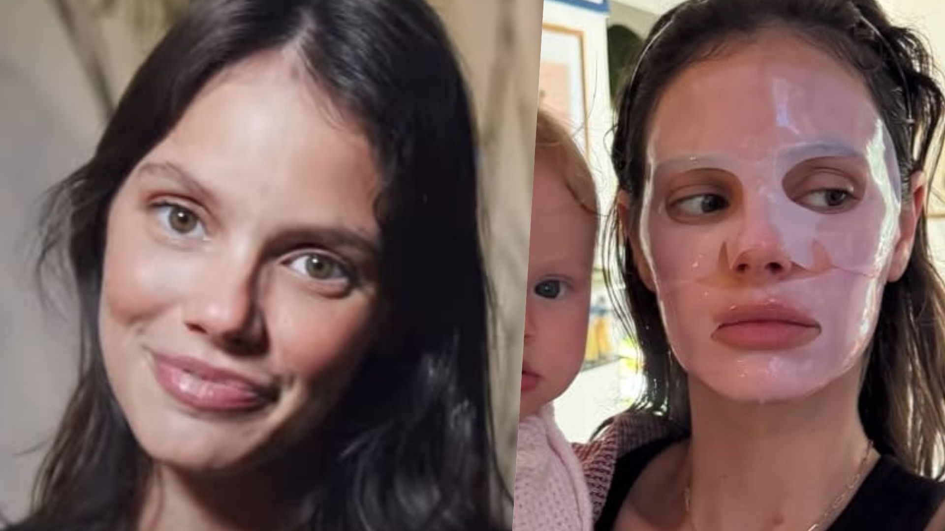 Laura Neiva surge em clique encantador ao lado da filha caçula