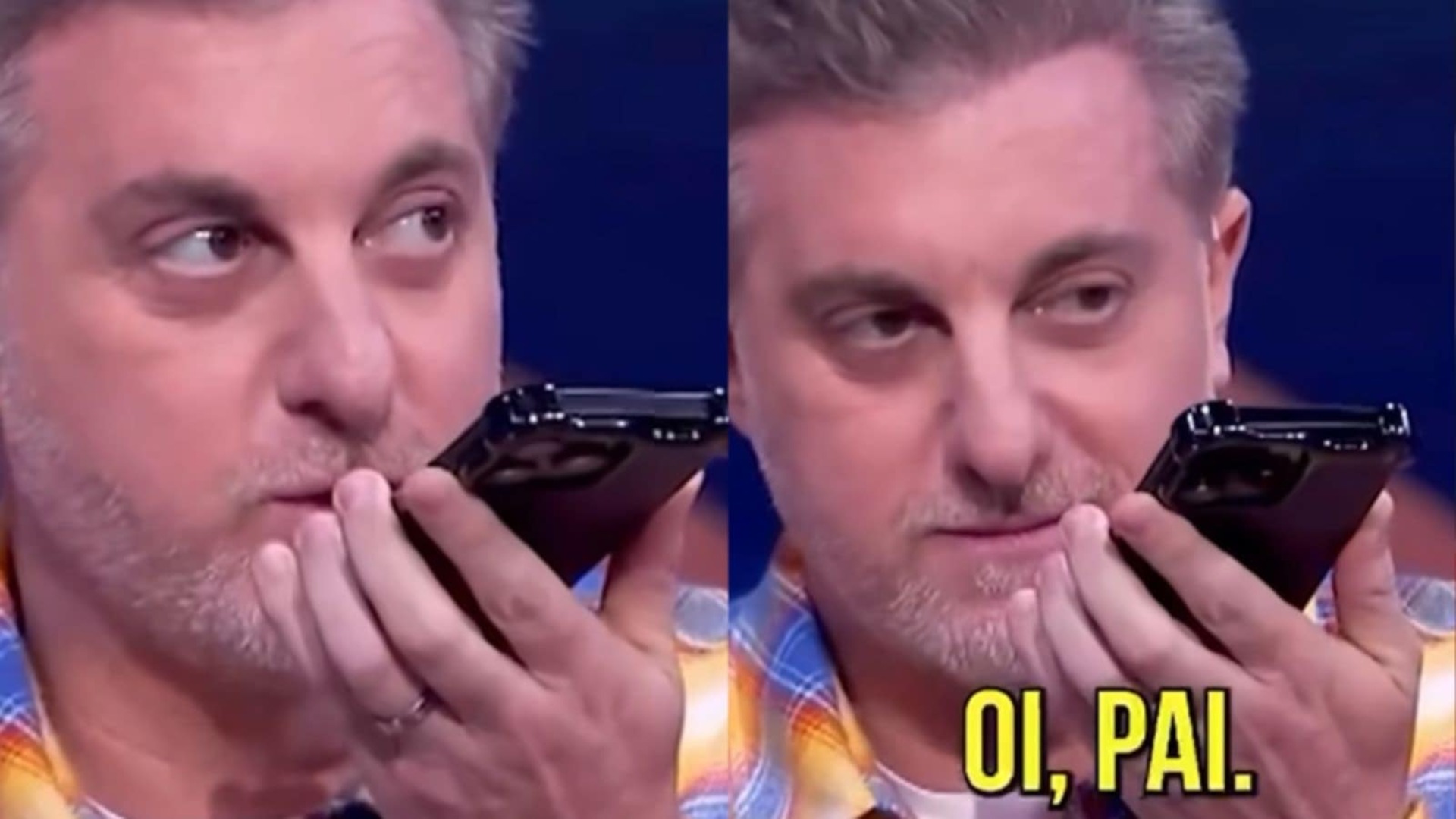 Luciano Huck para gravação para atender a filha: ‘Família sempre em 1º lugar’